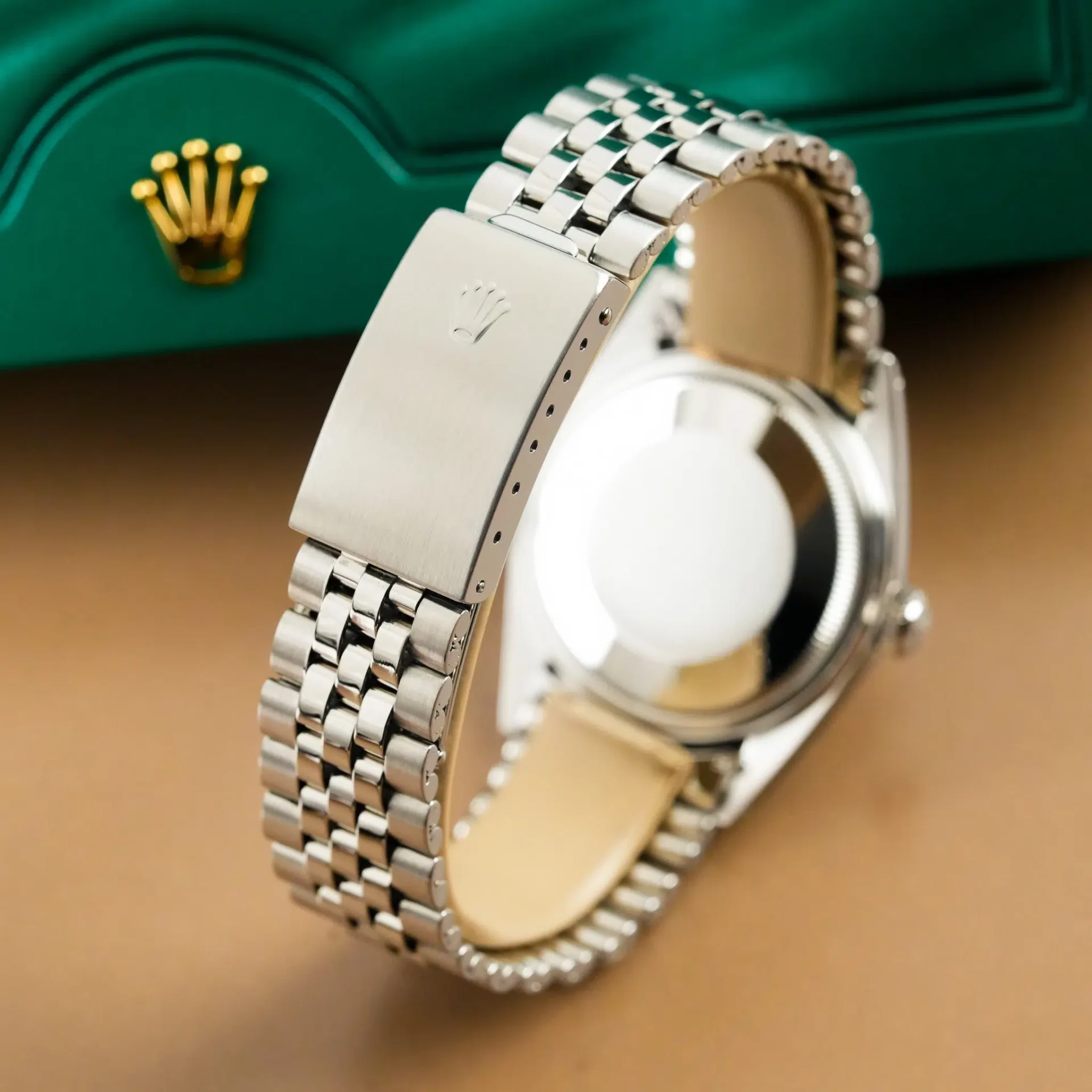 Rolex Datejust 36 Silver Grey Dial 18k White Gold Fluted Bezel 1601 - Görsel 4