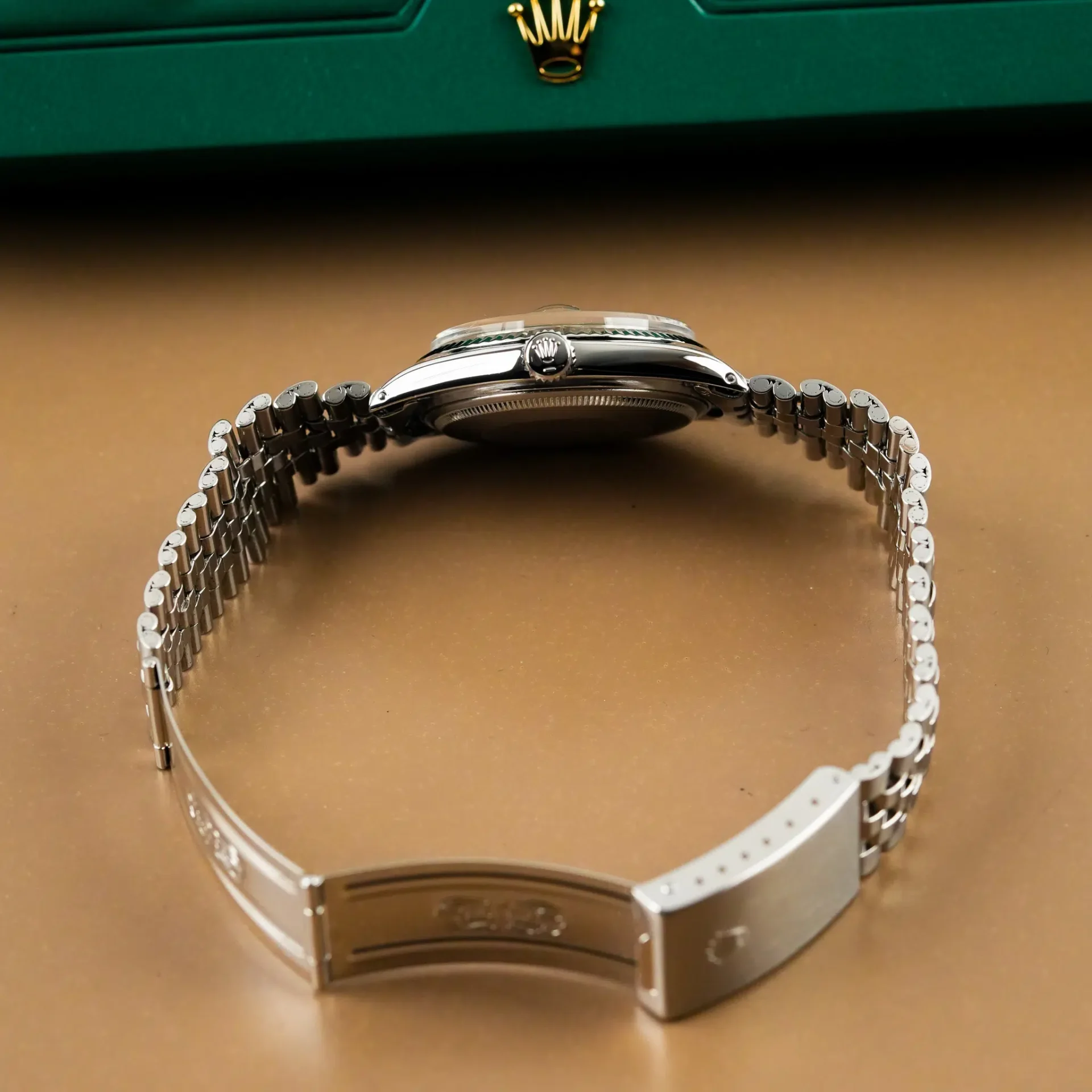 Rolex Datejust 36 Silver Grey Dial 18k White Gold Fluted Bezel 1601 - Görsel 10