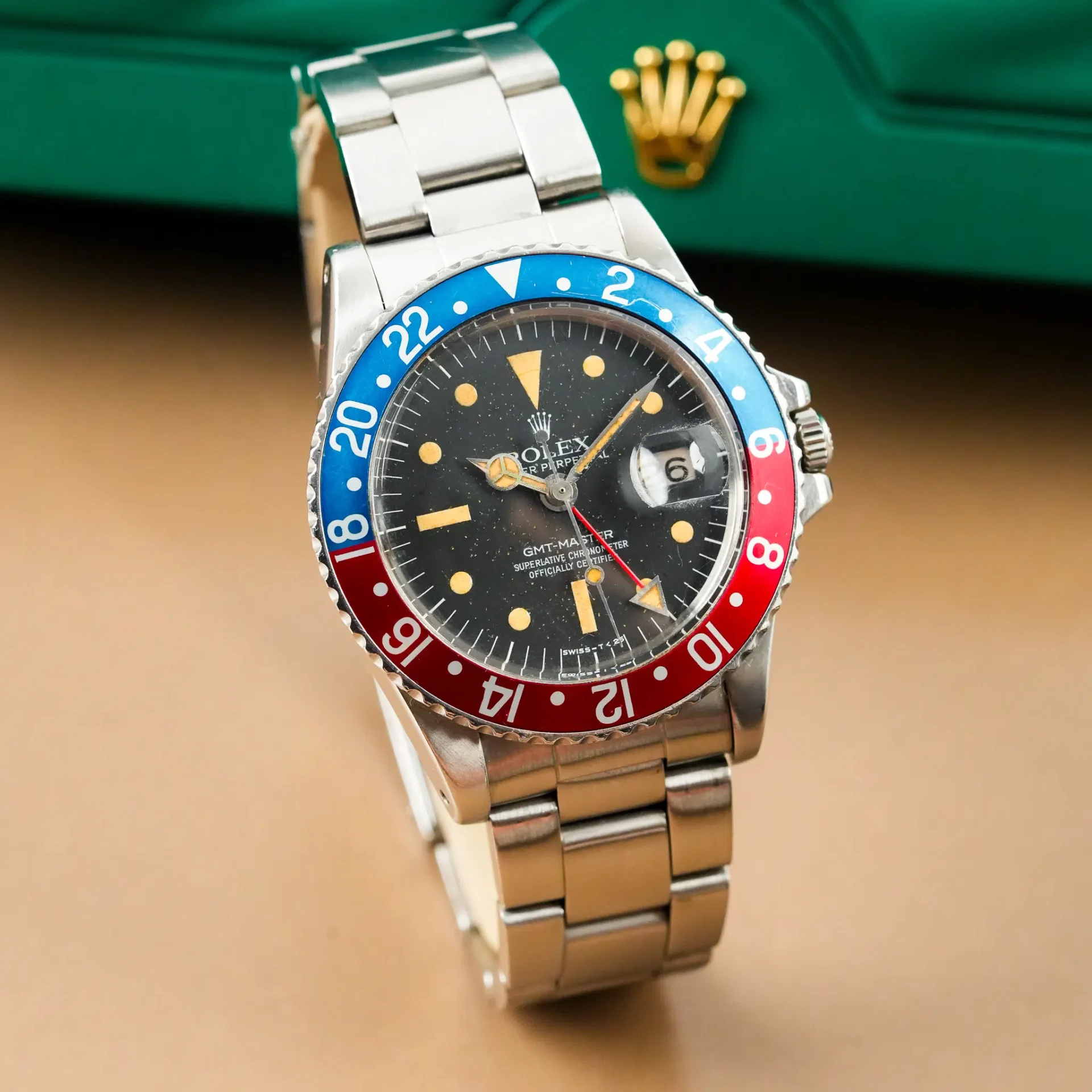 Rolex GMT Master PEPSI Date Patina Vintage 1675 - Görsel 2