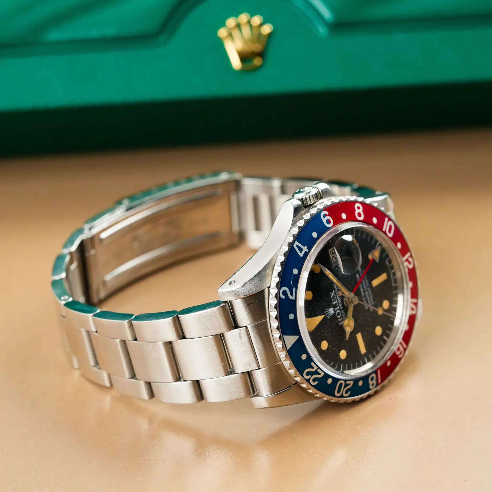 Rolex GMT Master PEPSI Date Patina Vintage 1675 - Görsel 7