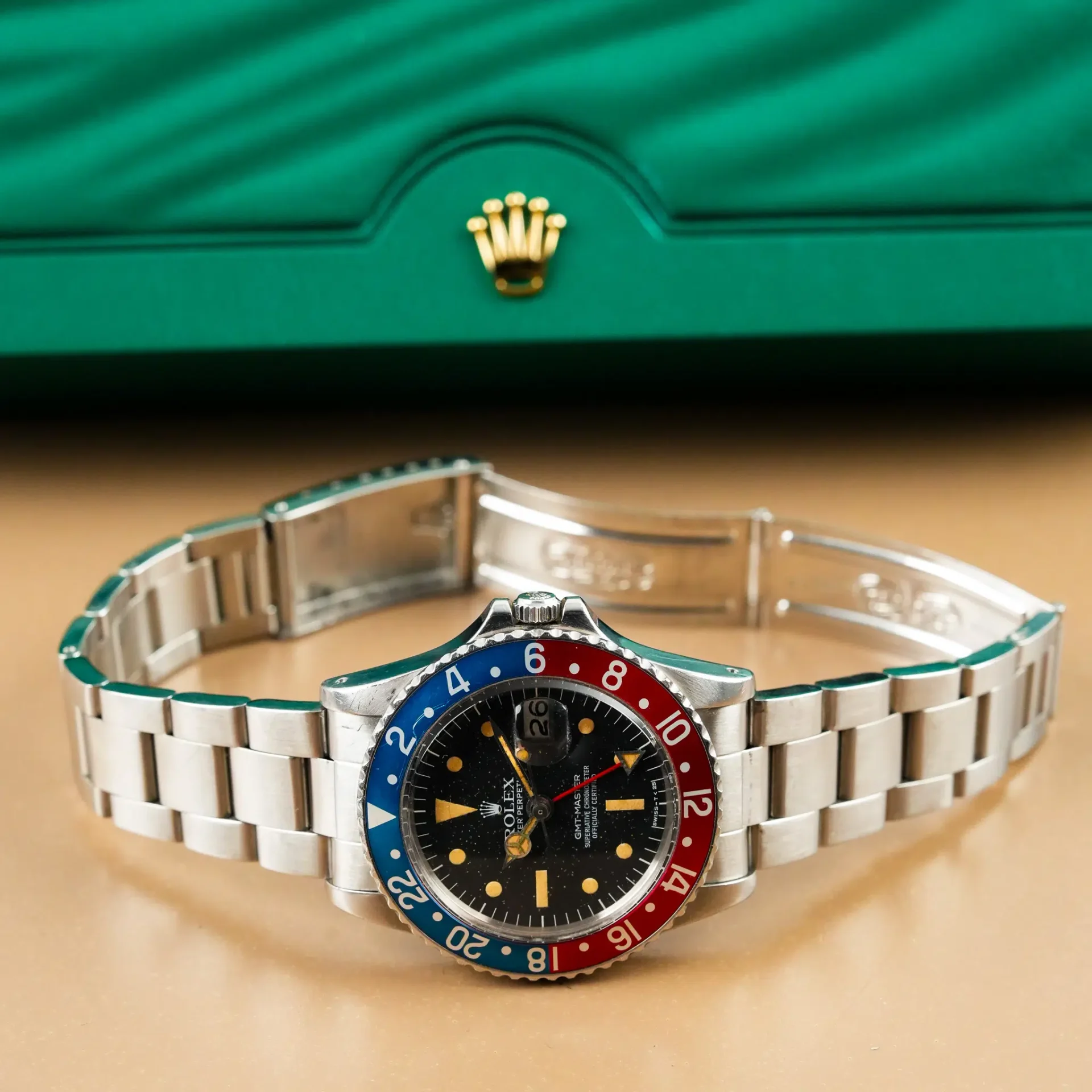 Rolex GMT Master PEPSI Date Patina Vintage 1675 - Görsel 10