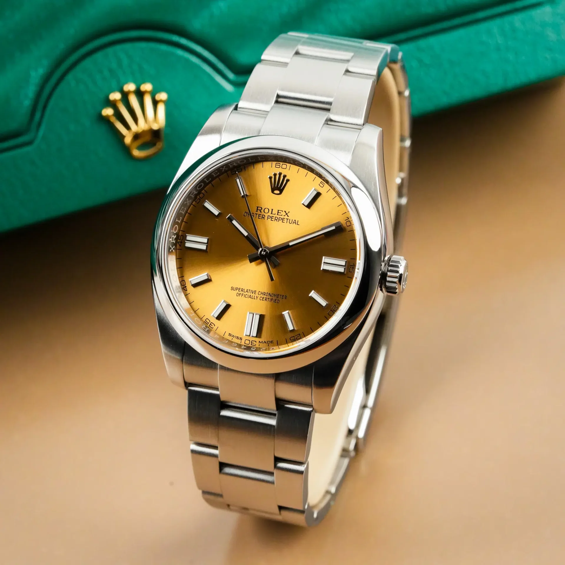 Rolex Oyster Perpetual 36 Yellow Dial 116000 - Görsel 2