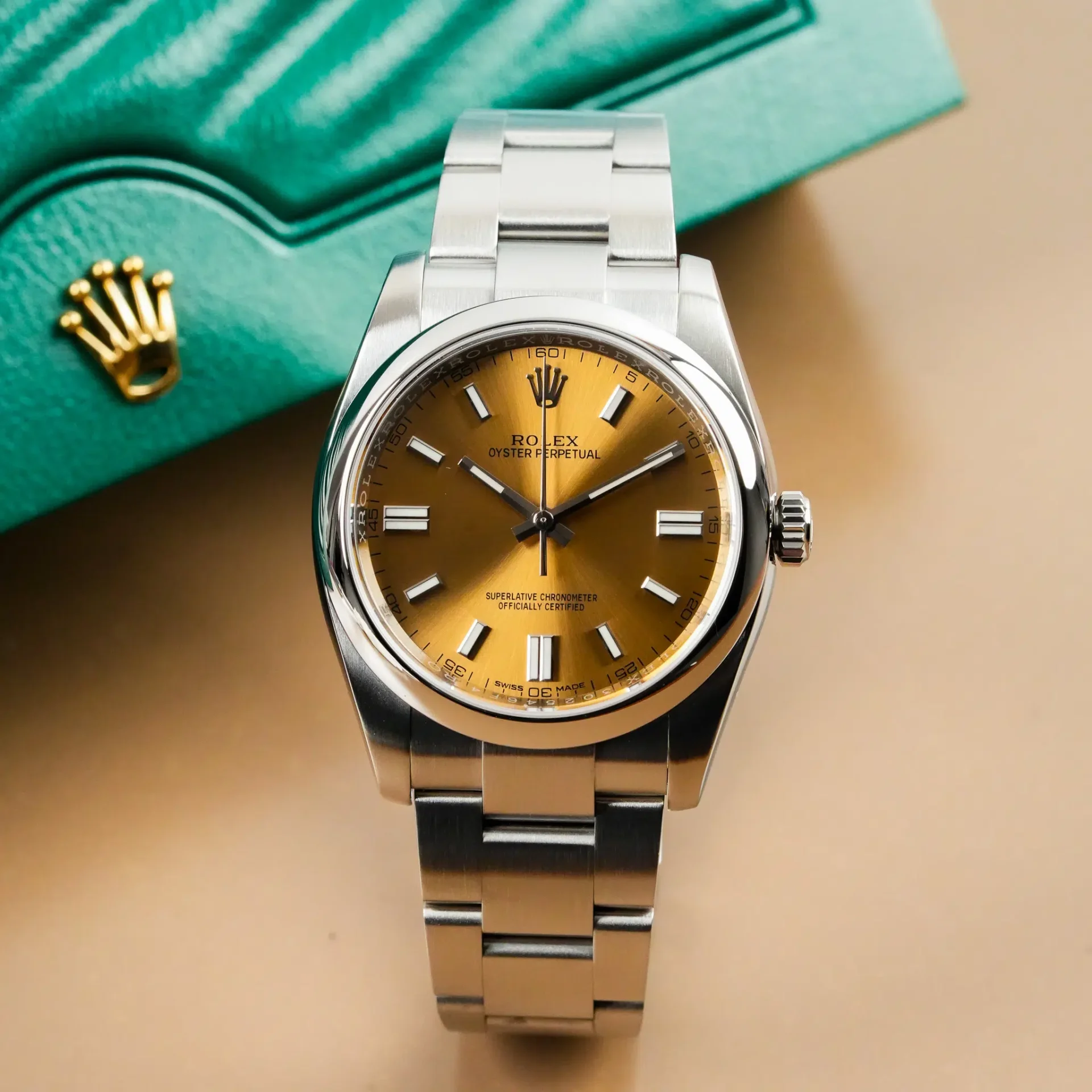 Rolex Oyster Perpetual 36 Yellow Dial 116000 - Görsel 3