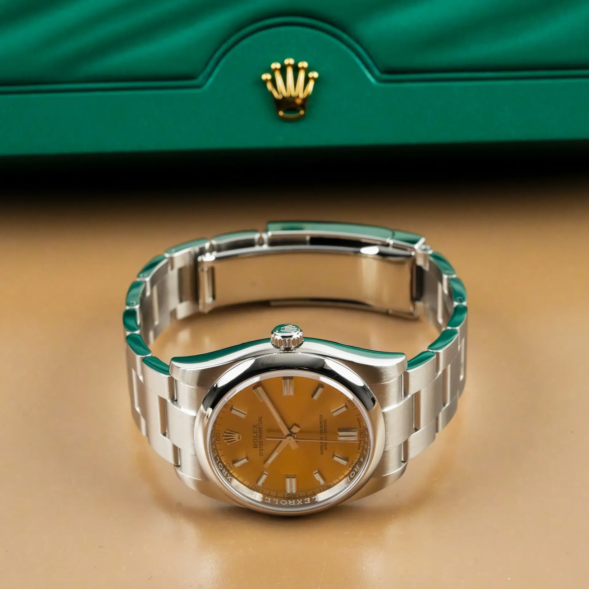 Rolex Oyster Perpetual 36 Yellow Dial 116000 - Görsel 5