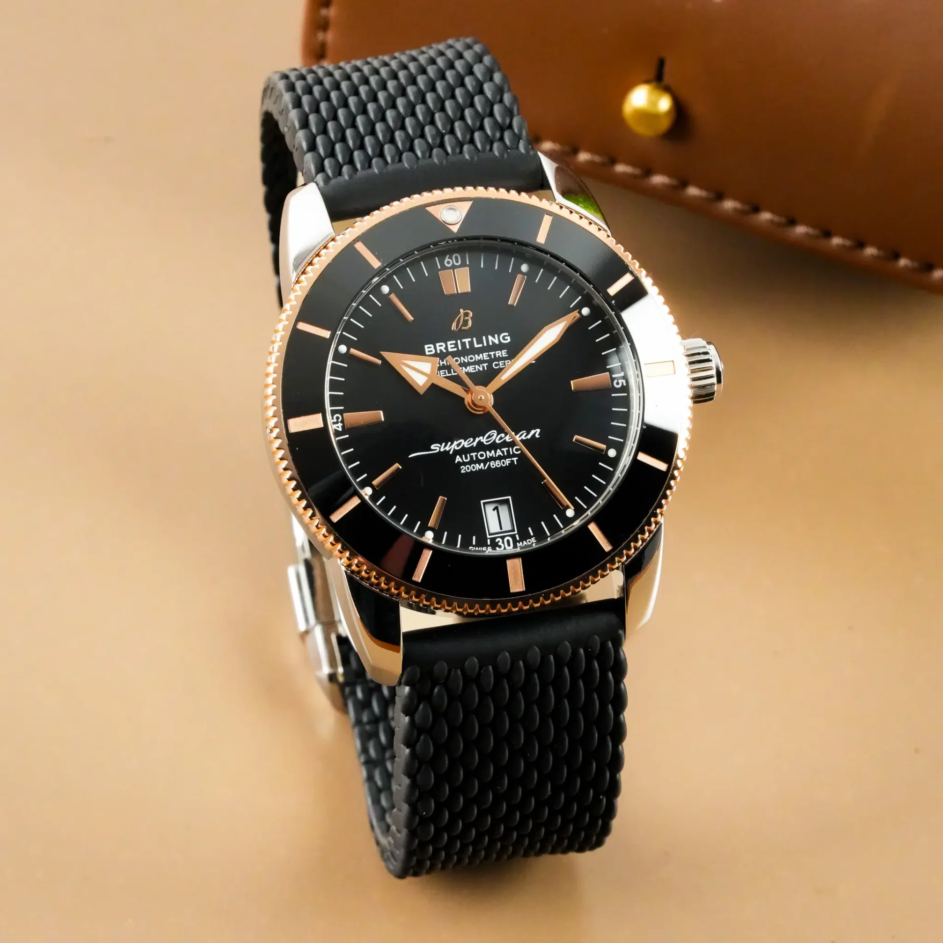 Breitling Superocean Heritage 42 Rose Gold Bezel UB2010