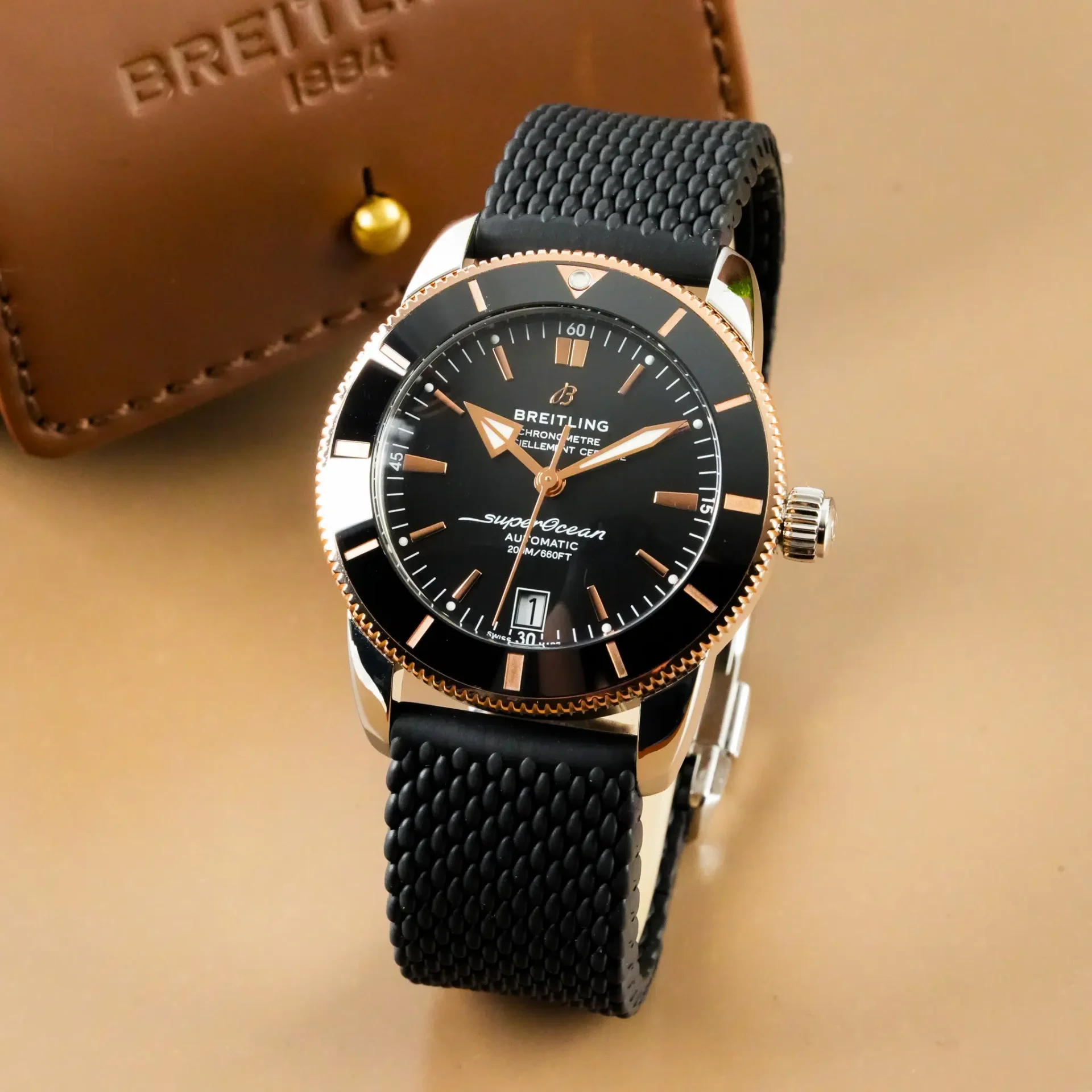 Breitling Superocean Heritage 42 Rose Gold Bezel UB2010 - Görsel 2