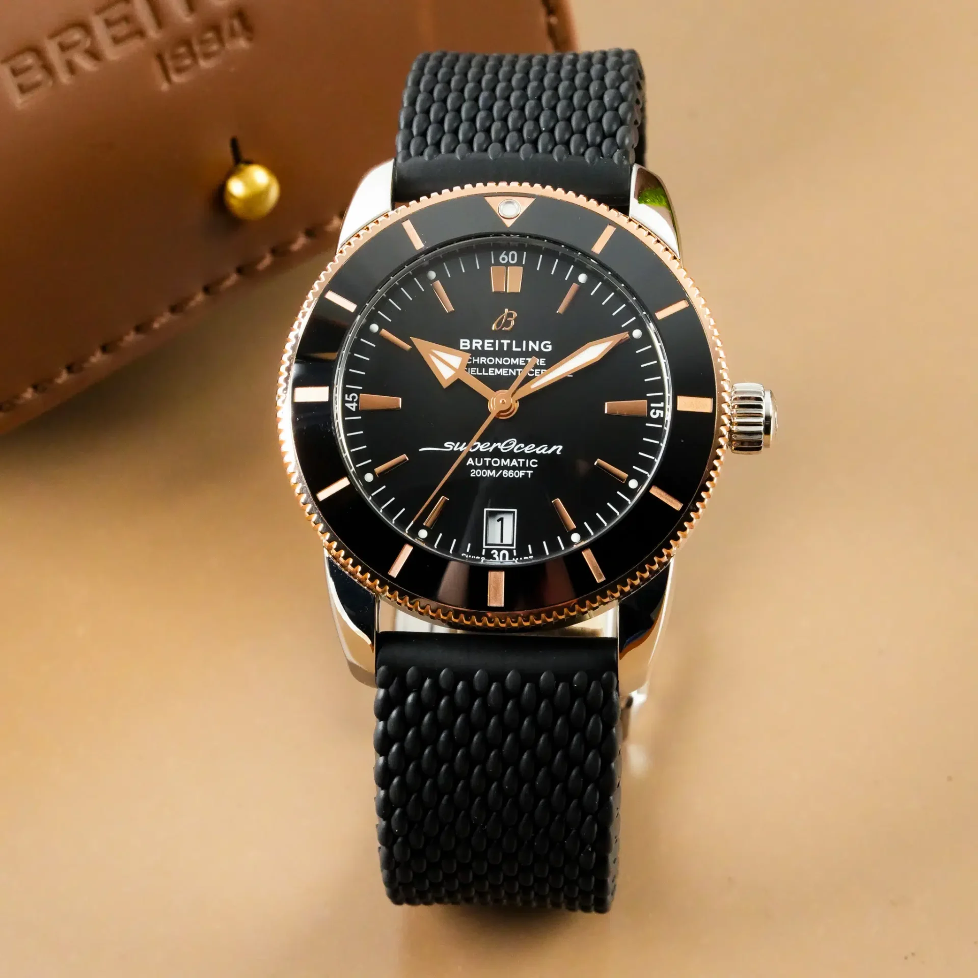 Breitling Superocean Heritage 42 Rose Gold Bezel UB2010 - Görsel 10