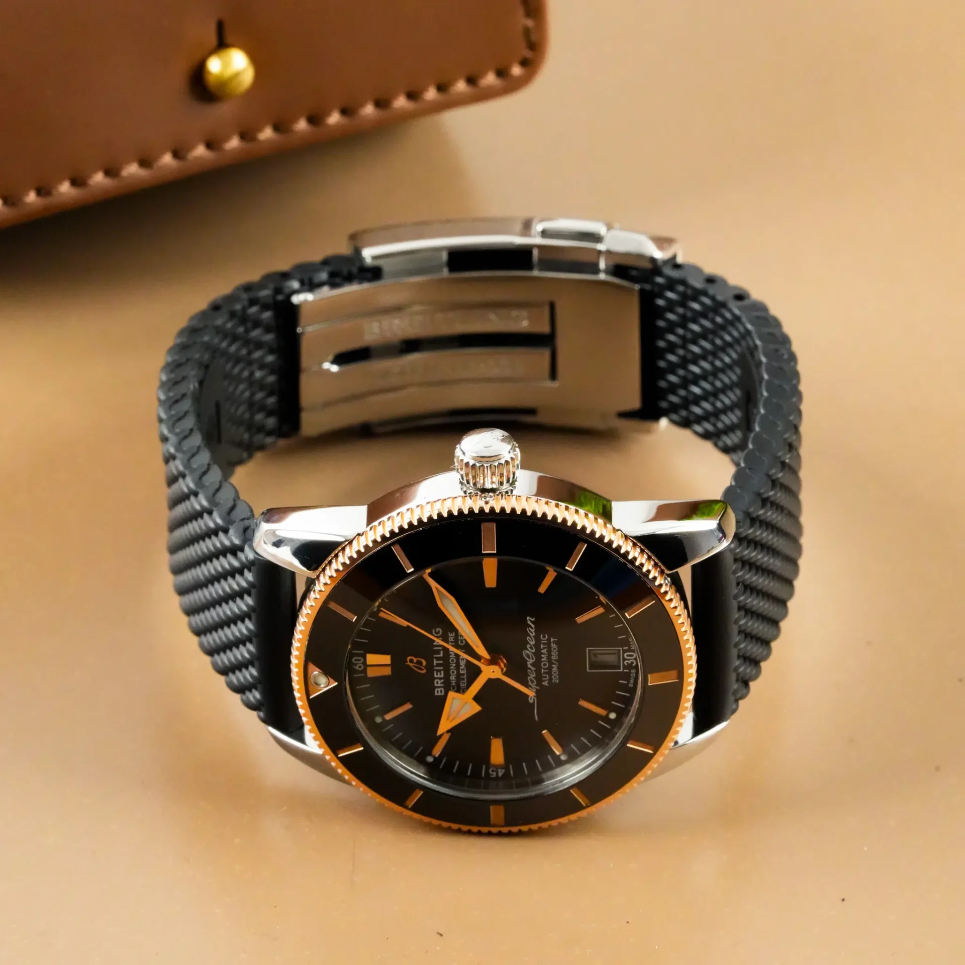 Breitling Superocean Heritage 42 Rose Gold Bezel UB2010 - Görsel 8