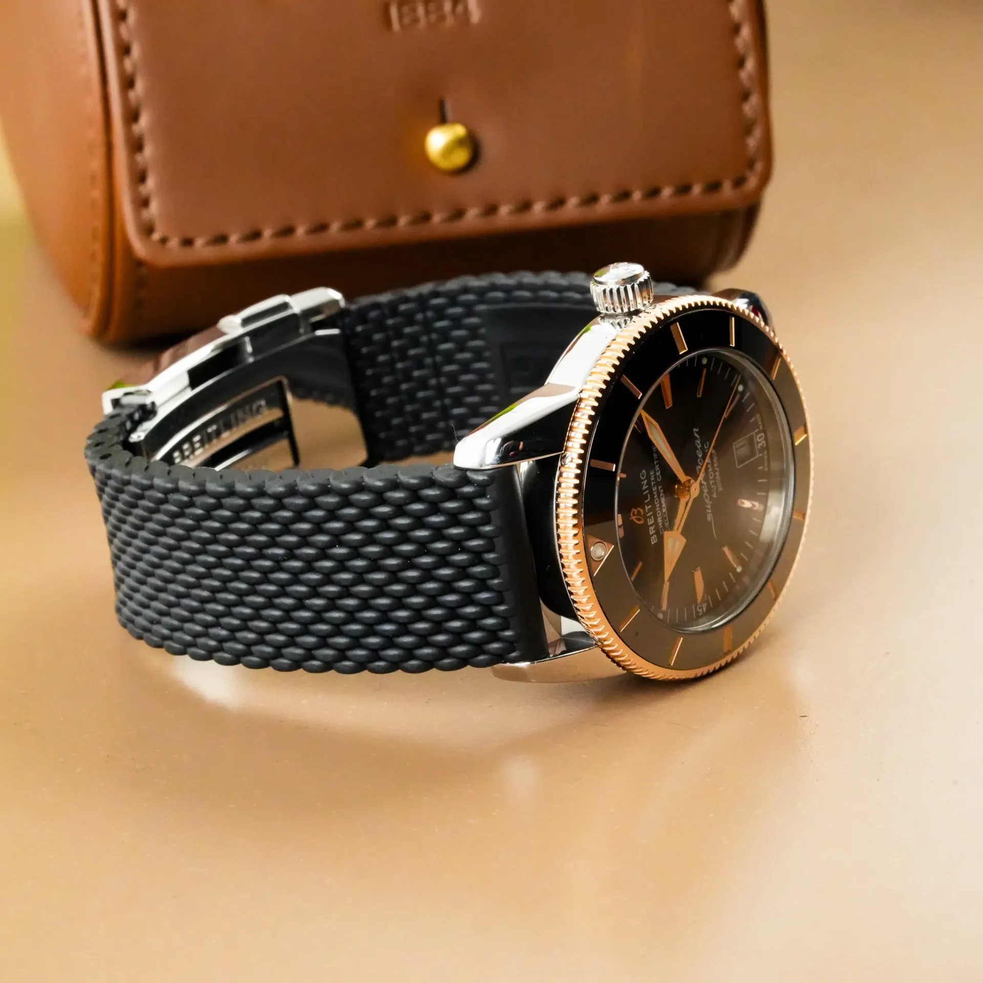 Breitling Superocean Heritage 42 Rose Gold Bezel UB2010 - Görsel 6