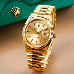 Rolex Day-Date 36 18k Gold Fluted Bezel 1803