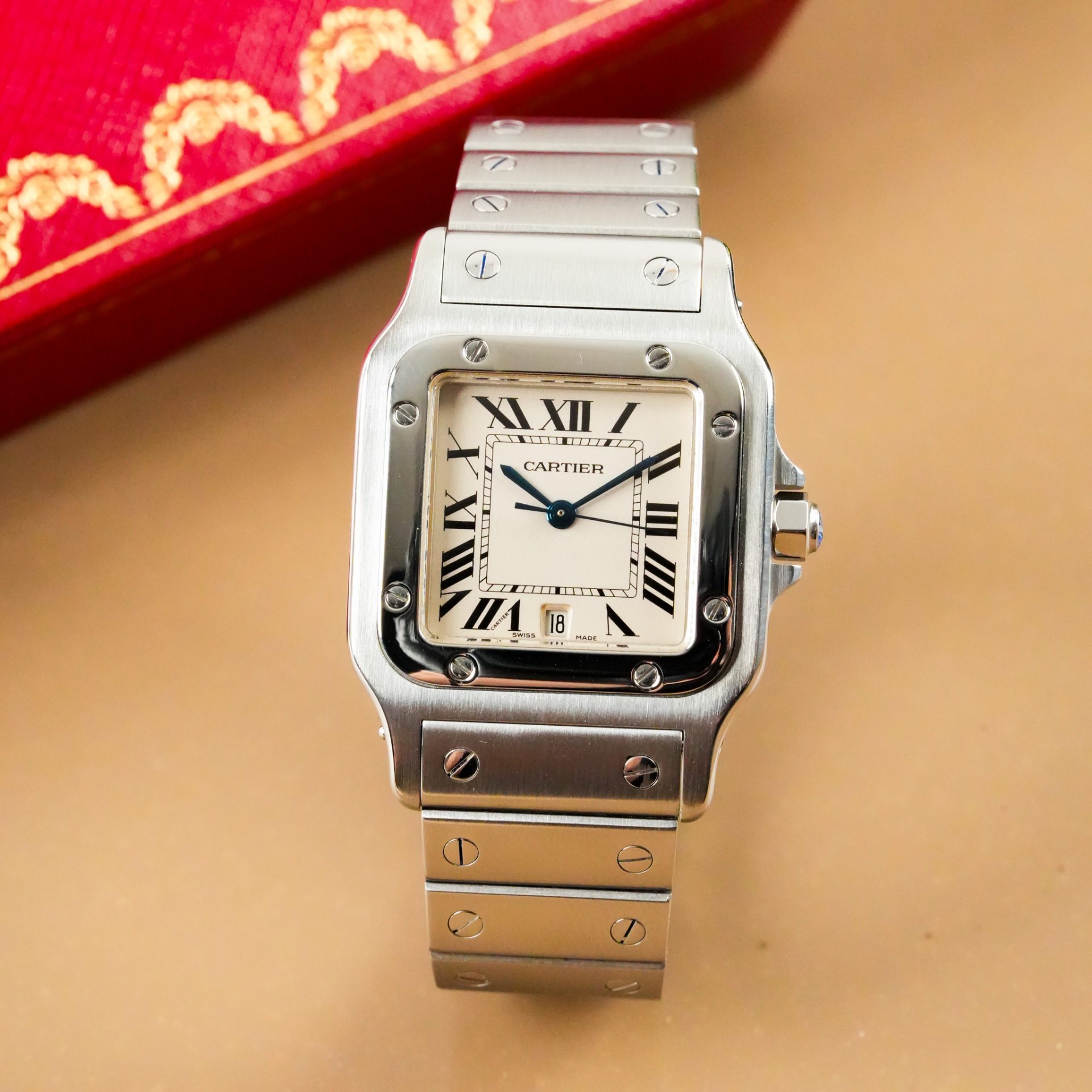 Cartier Santos de Cartier Galbée Watch W20060D6 - Görsel 4