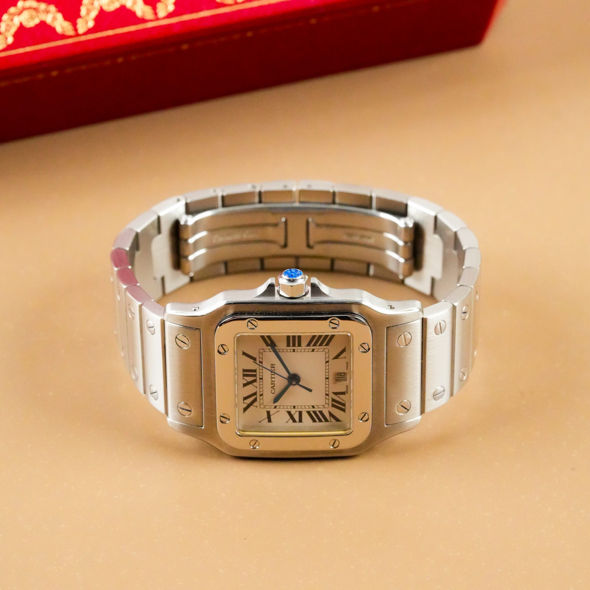 Cartier Santos de Cartier Galbée Watch W20060D6 - Görsel 6
