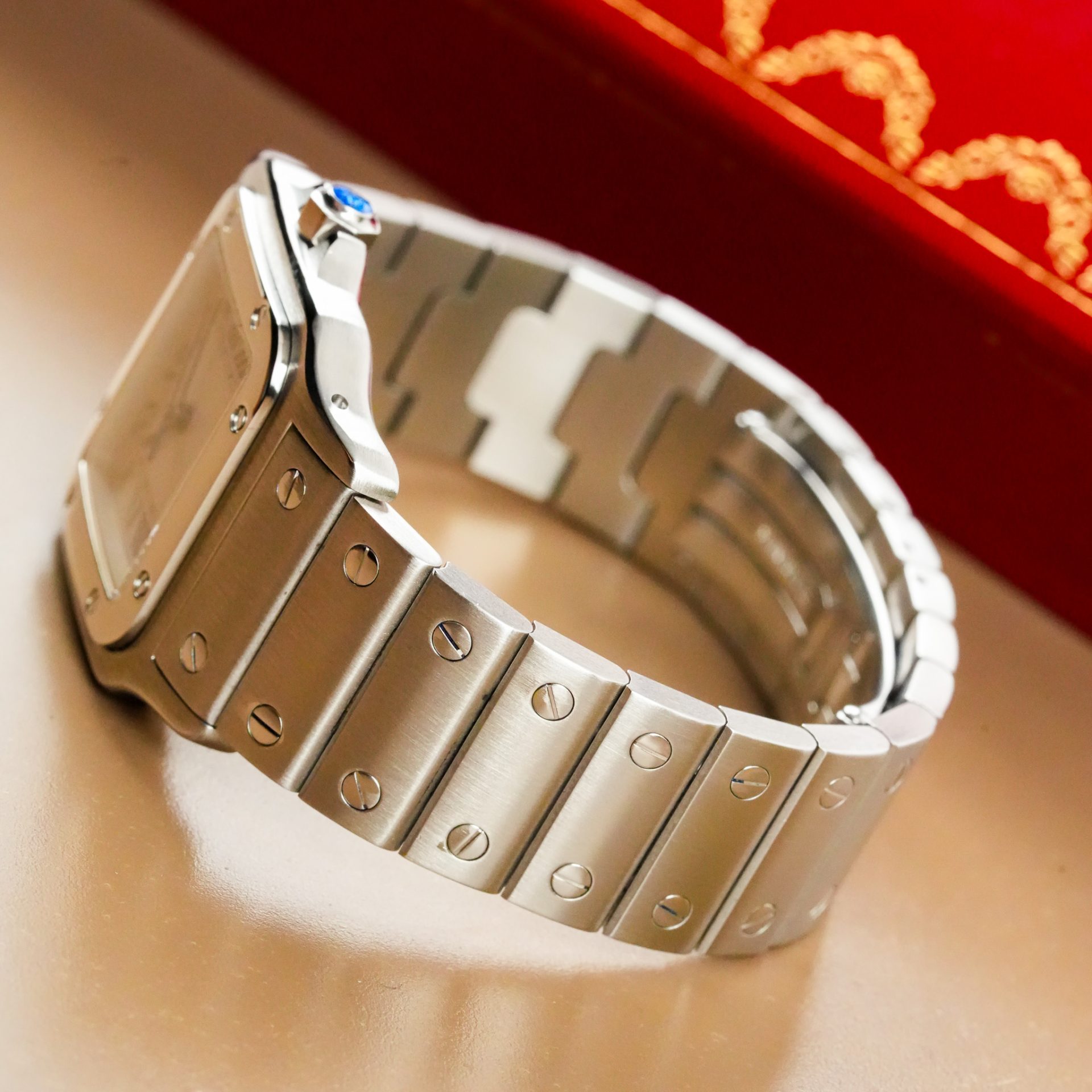 Cartier Santos de Cartier Galbée Watch W20060D6 - Görsel 7