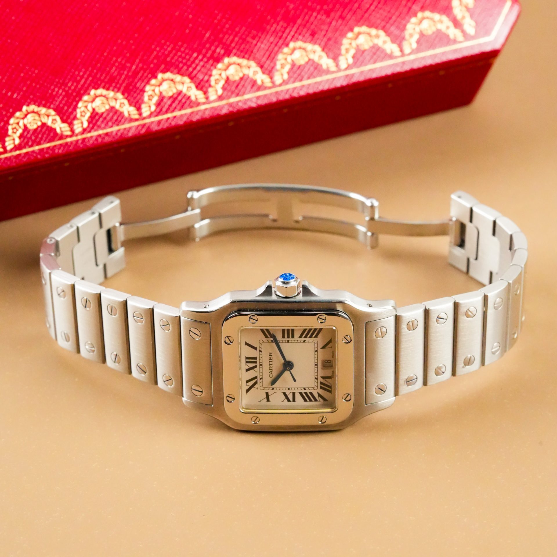 Cartier Santos de Cartier Galbée Watch W20060D6 - Görsel 11