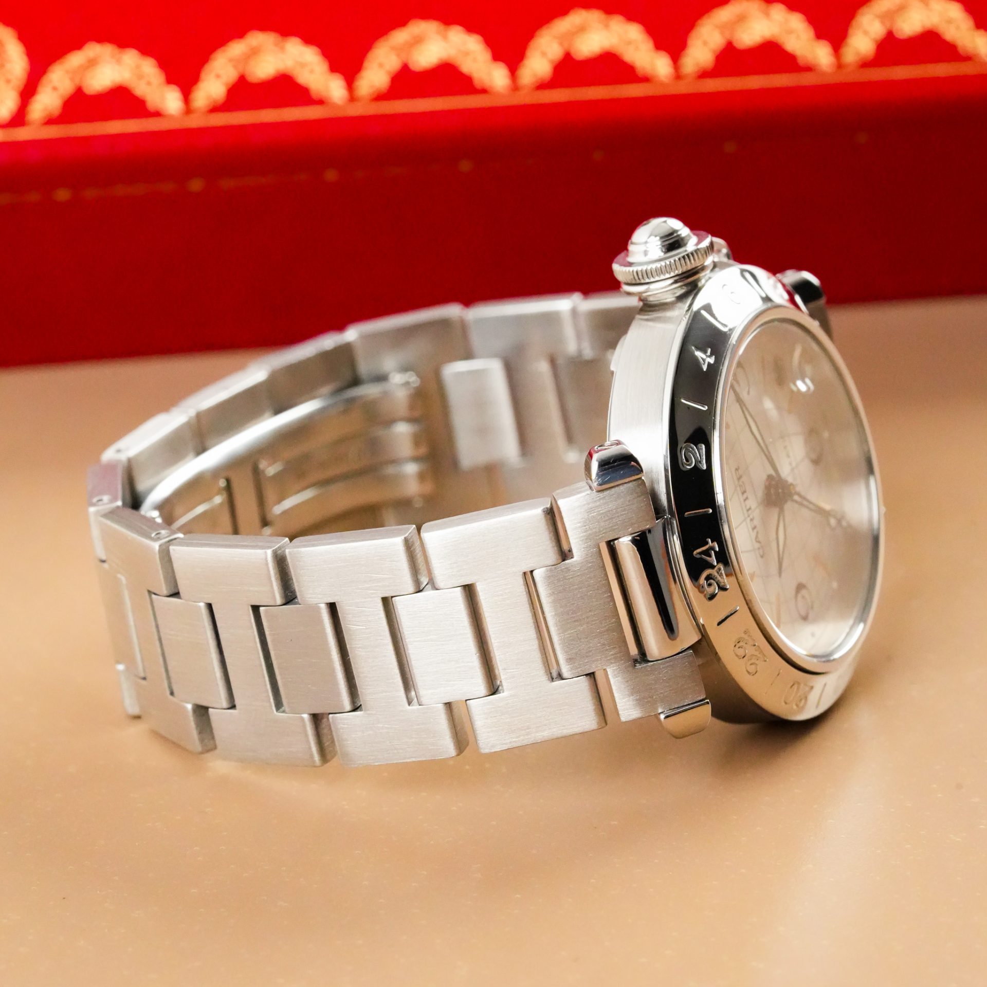 Cartier Pasha C Meridian GMT Date W31029M7 - Görsel 9