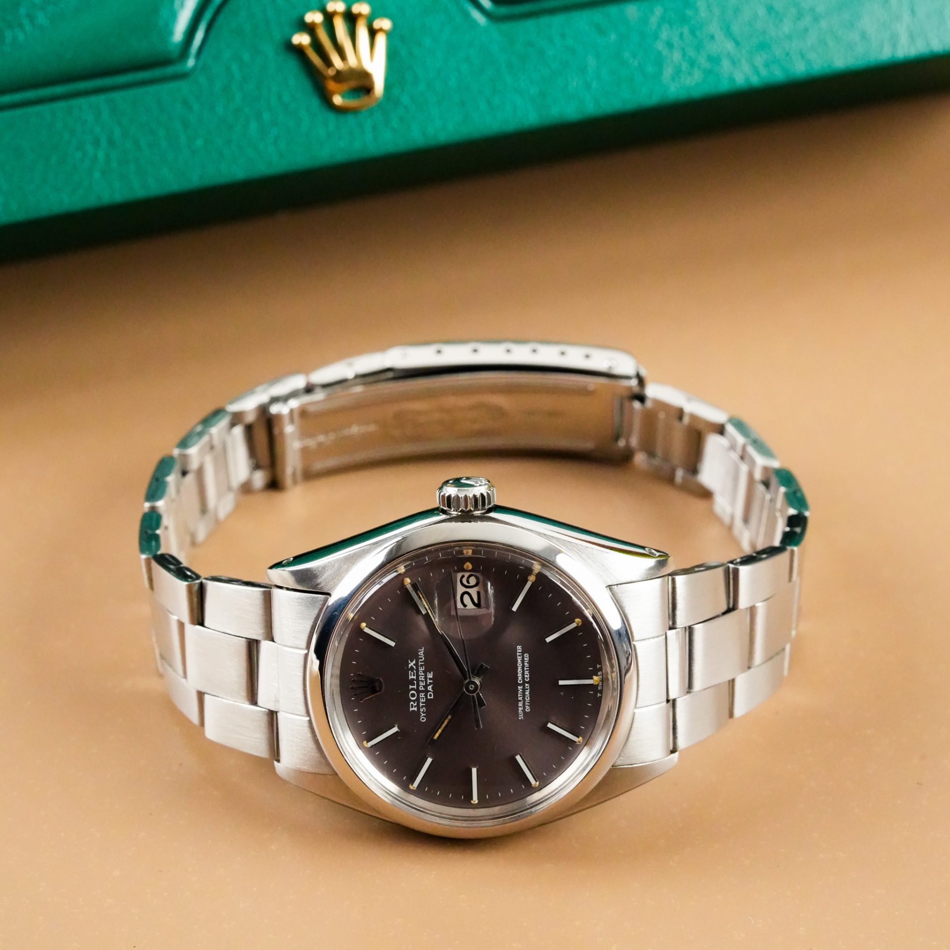 Rolex Oyster Perpetual Date Lavender Dial 1500 - Görsel 6