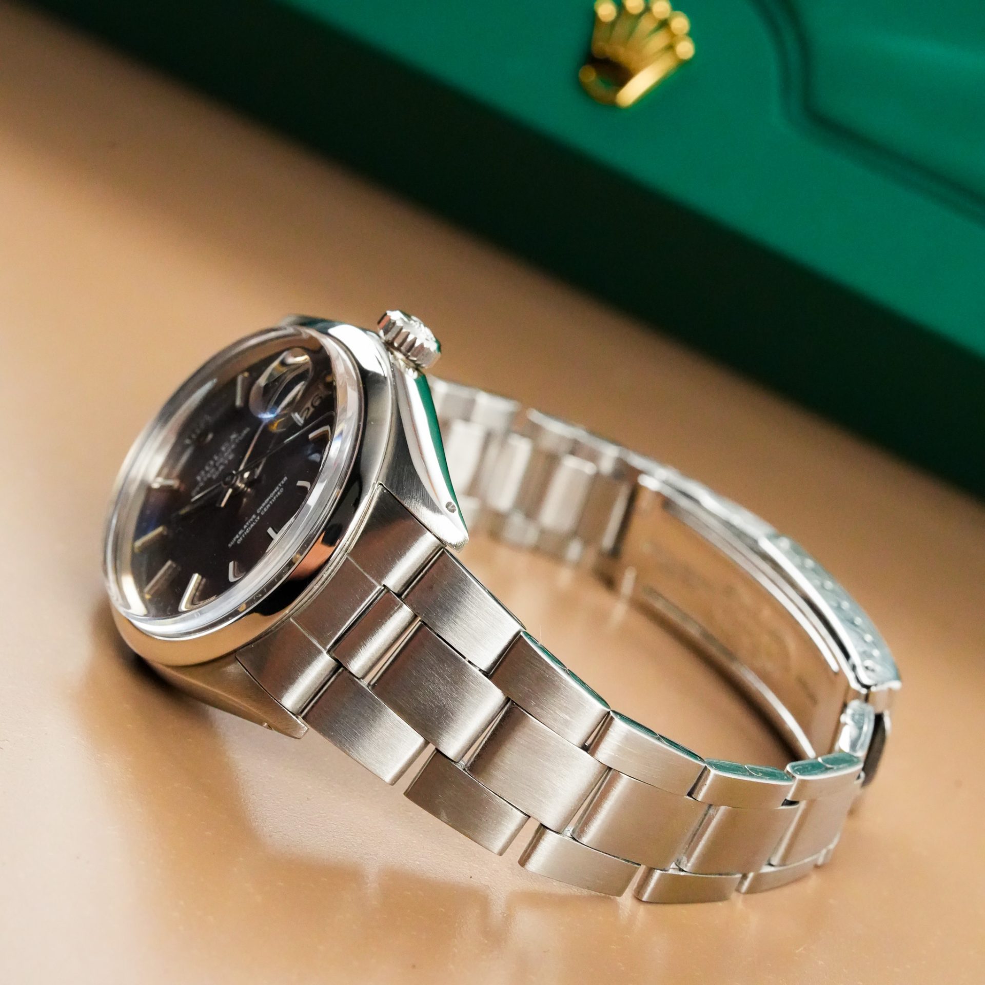 Rolex Oyster Perpetual Date Lavender Dial 1500 - Görsel 7