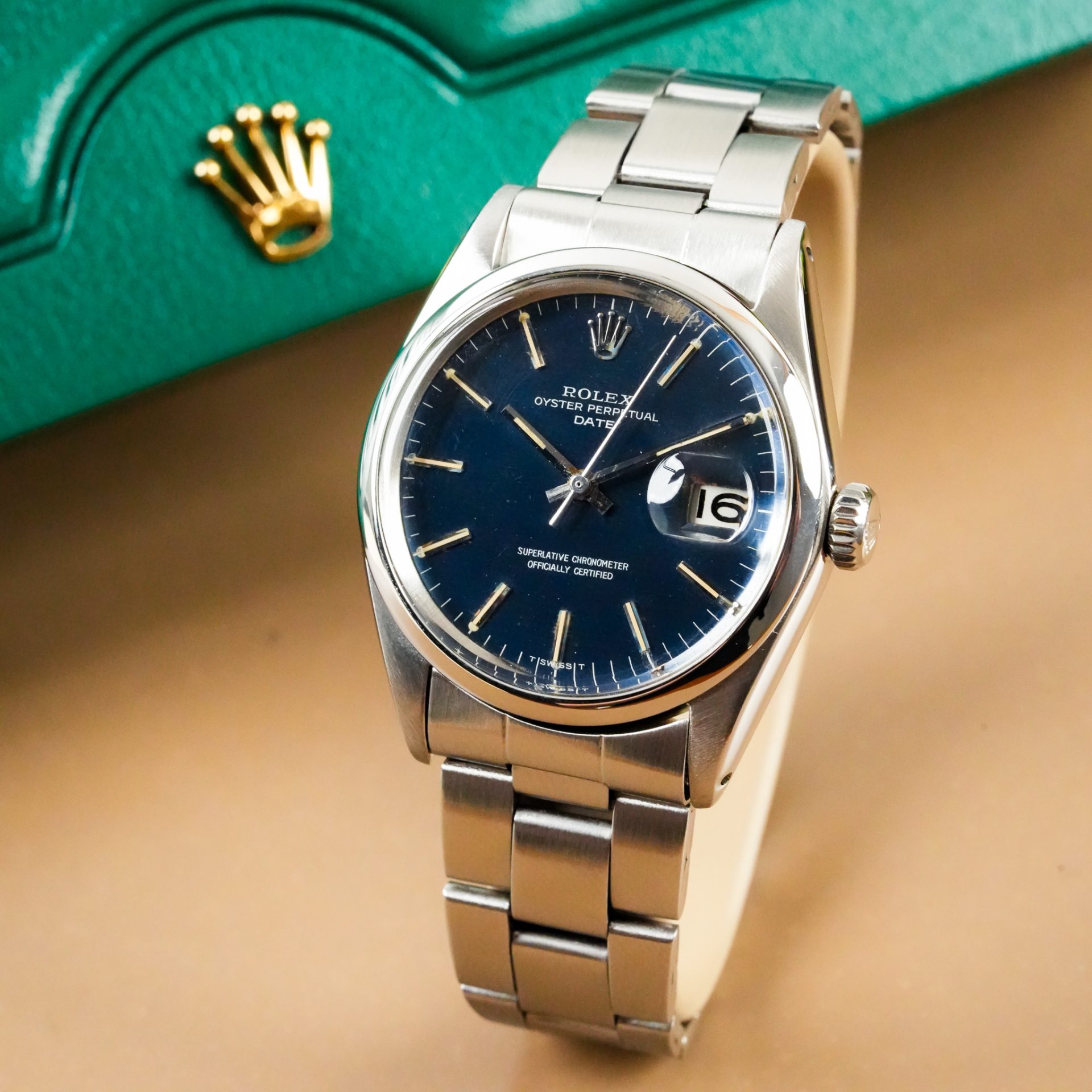 Rolex Model: Oyster Perpetual Date Blue Dial 1500 - Görsel 3