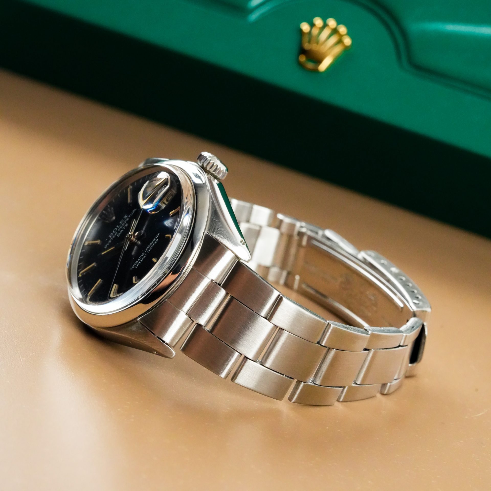 Rolex Model: Oyster Perpetual Date Blue Dial 1500 - Görsel 7