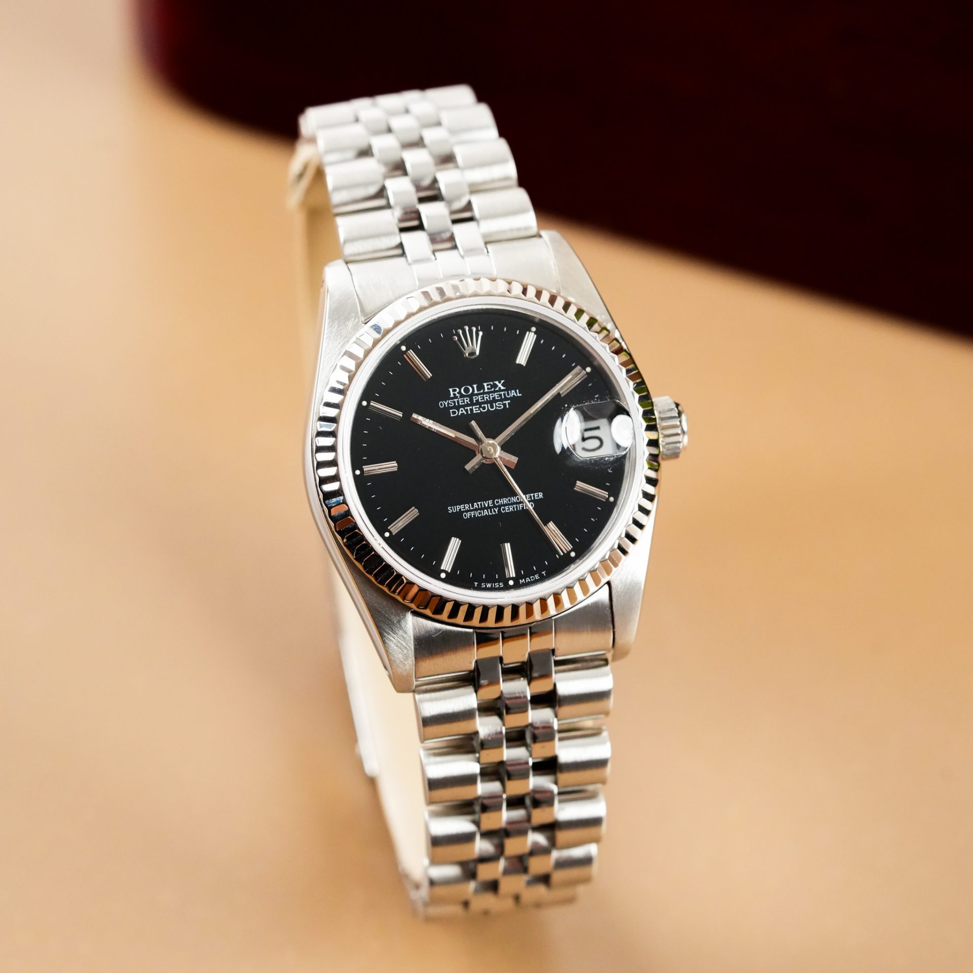 Rolex Datejust 31 18k White Gold Bezel 68274 - SaatimiSat