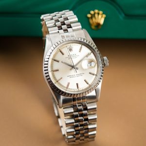Rolex Datejust 36 Jubilee Fluted Bezel Stick Silver Dial 1603