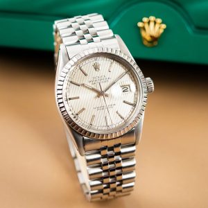 Rolex Datejust 36 Silver Tapestry Dial 16030