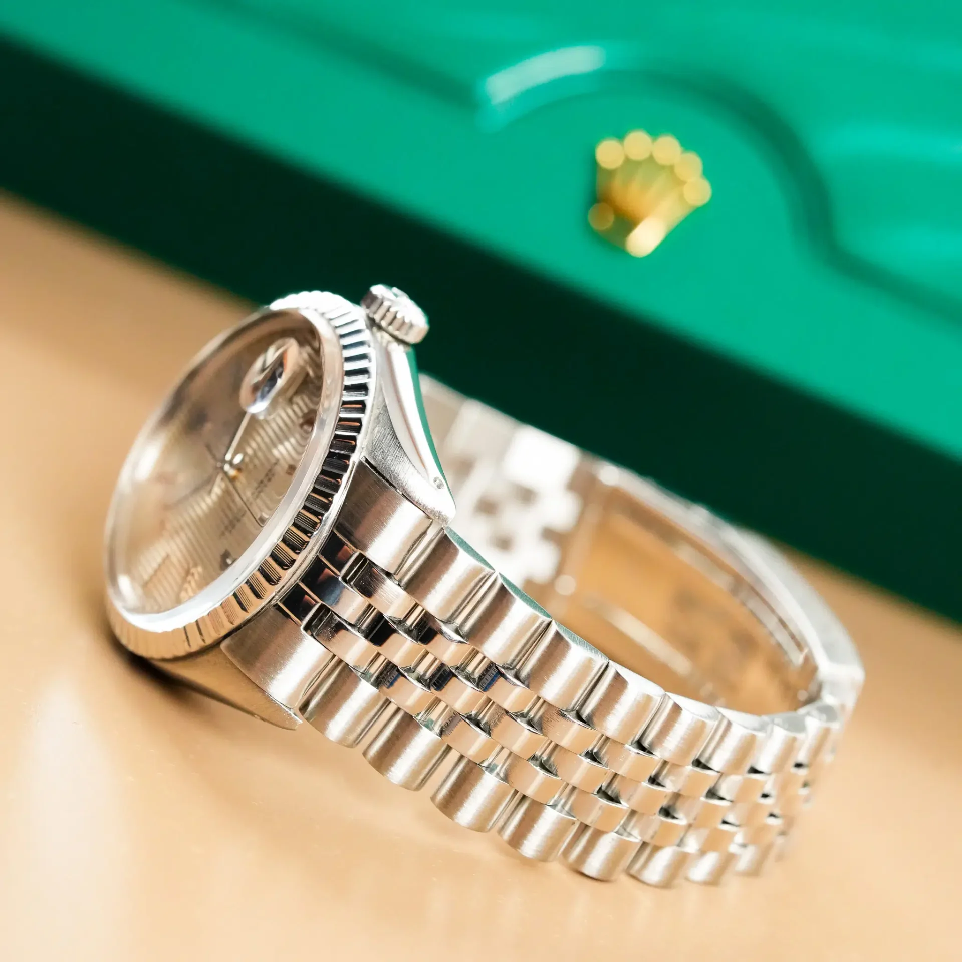 Rolex Datejust 36 Silver Tapestry Dial 16030 - Görsel 6