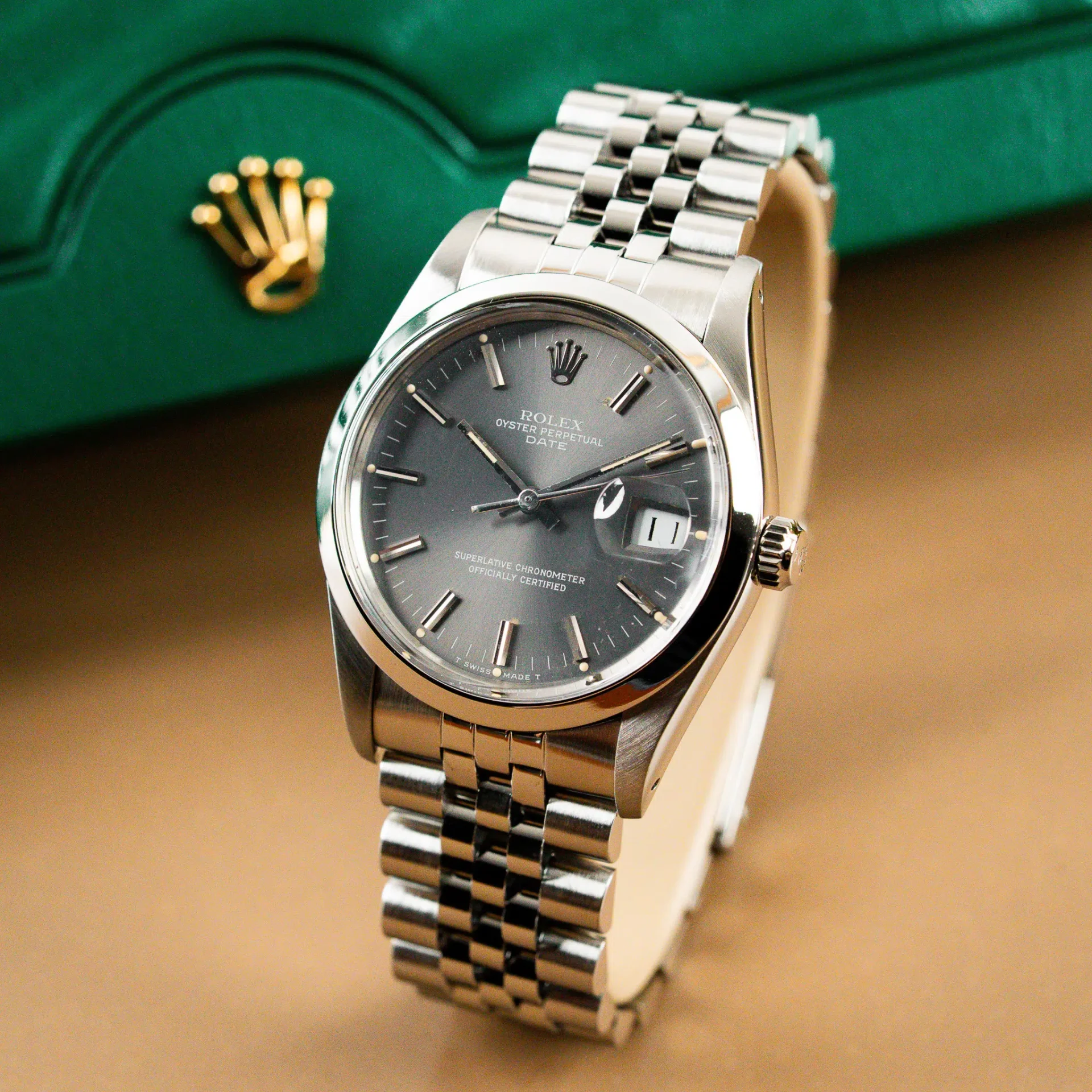Rolex Oyster Perpetual Date 34 Silver Dial 15000 - Görsel 2