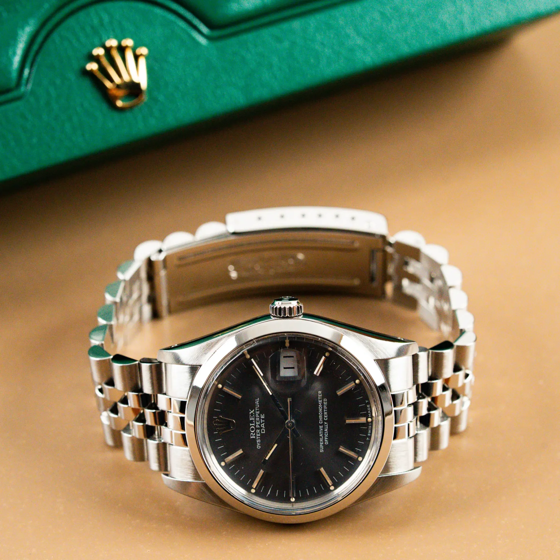 Rolex Oyster Perpetual Date 34 Silver Dial 15000 - Görsel 5