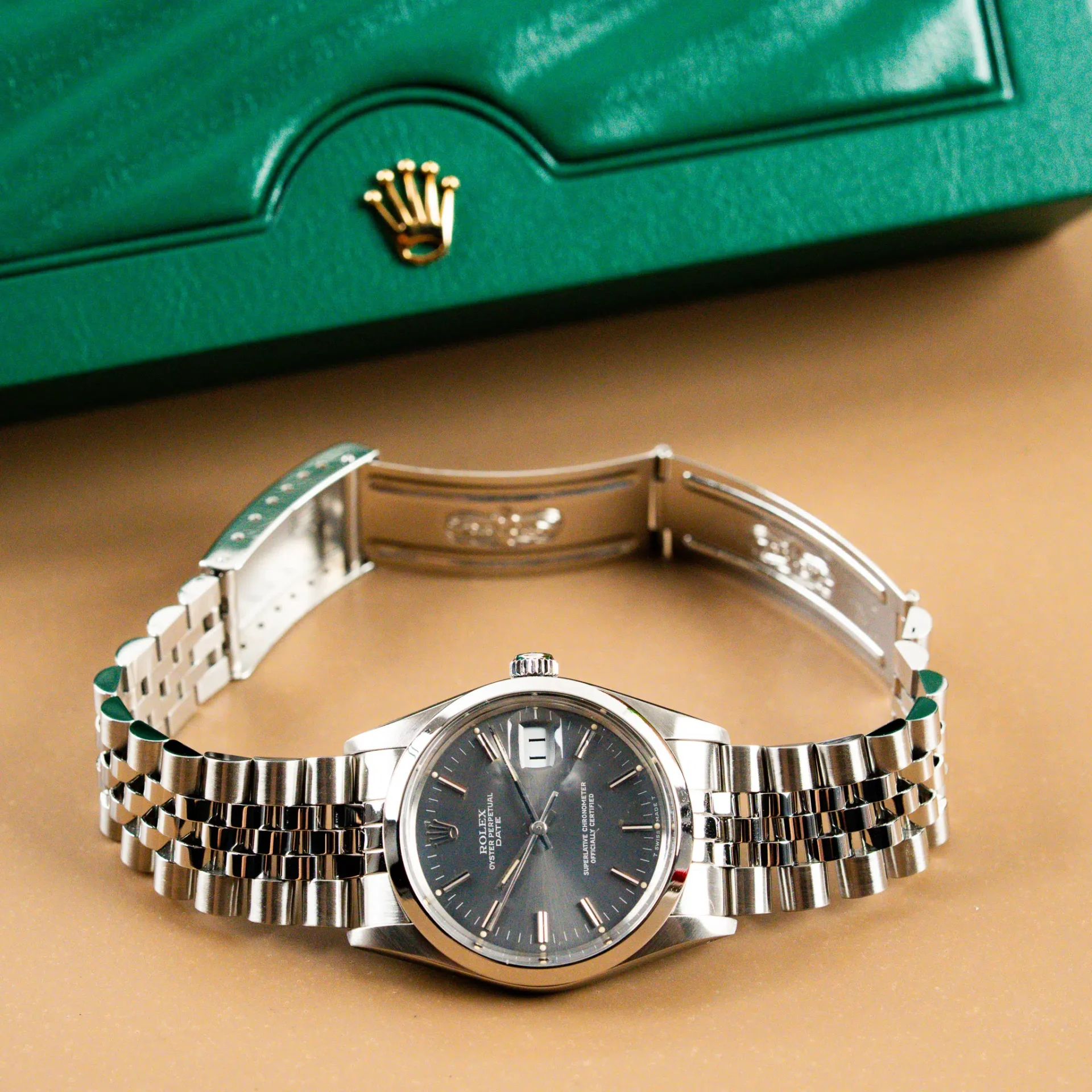 Rolex Oyster Perpetual Date 34 Silver Dial 15000 - Görsel 10