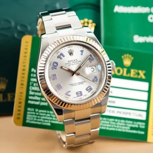 Rolex Datejust 41 Fluted Bezel Silver Dial 116334