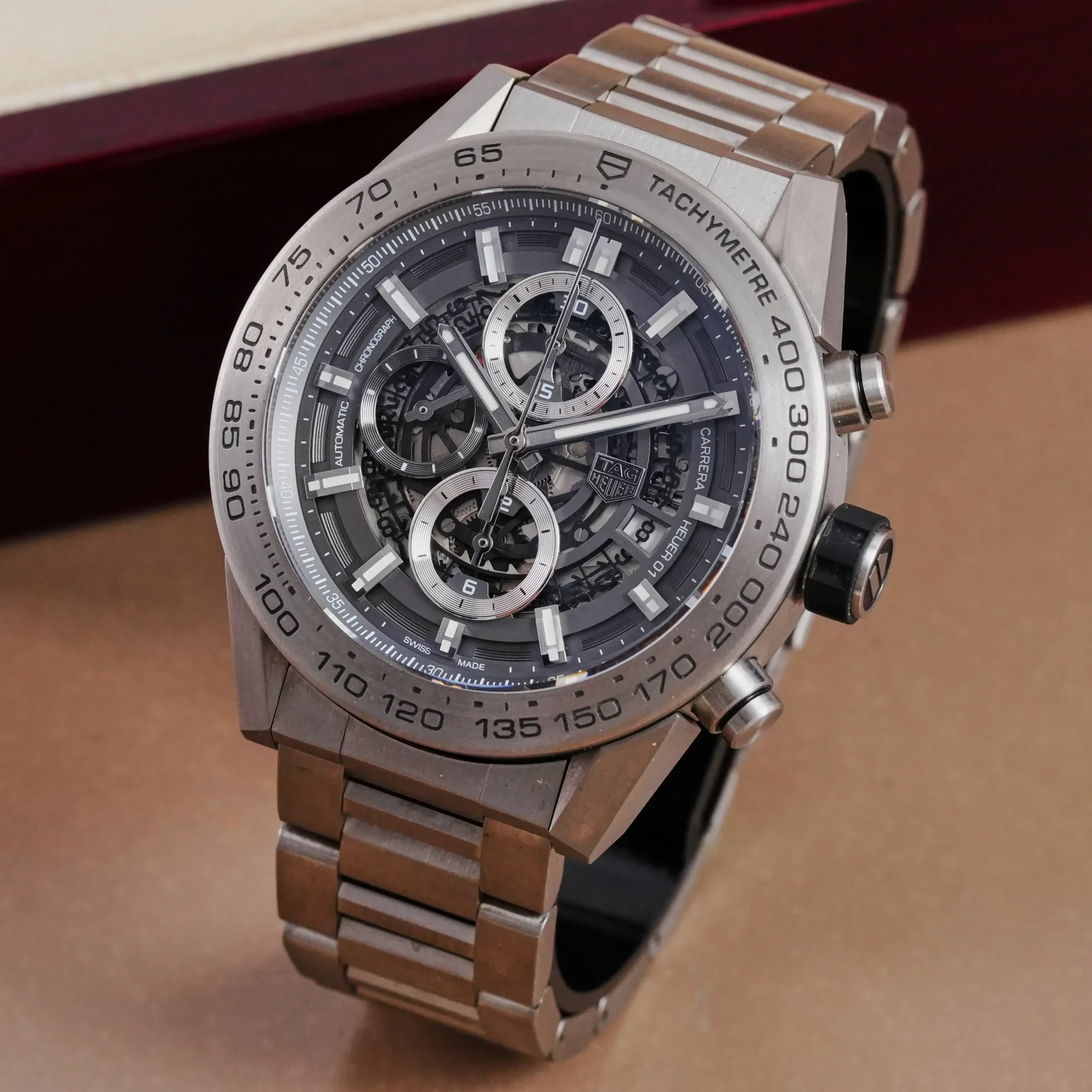 TAG Heuer Carrera Calibre HEUER 01 Chronograph Grey Phantom CAR2A8A.BF0707