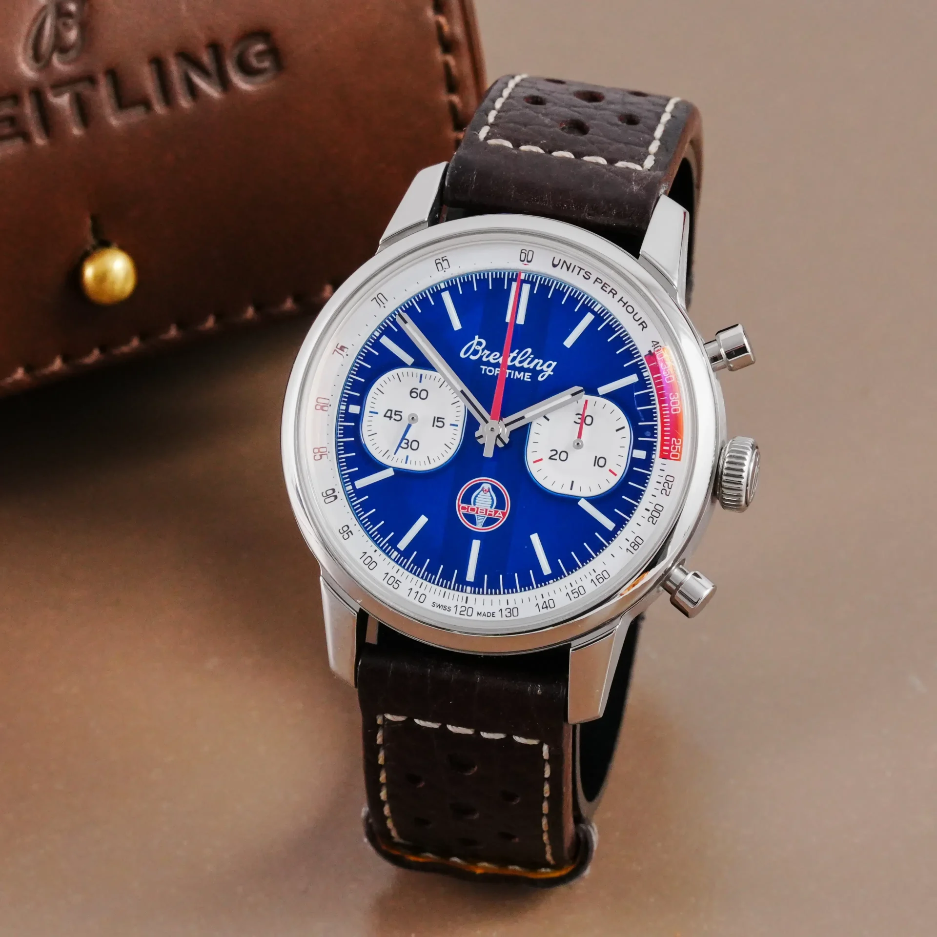 Breitling Top Time B01 “Shelby Cobra” Blue Dial AB0176