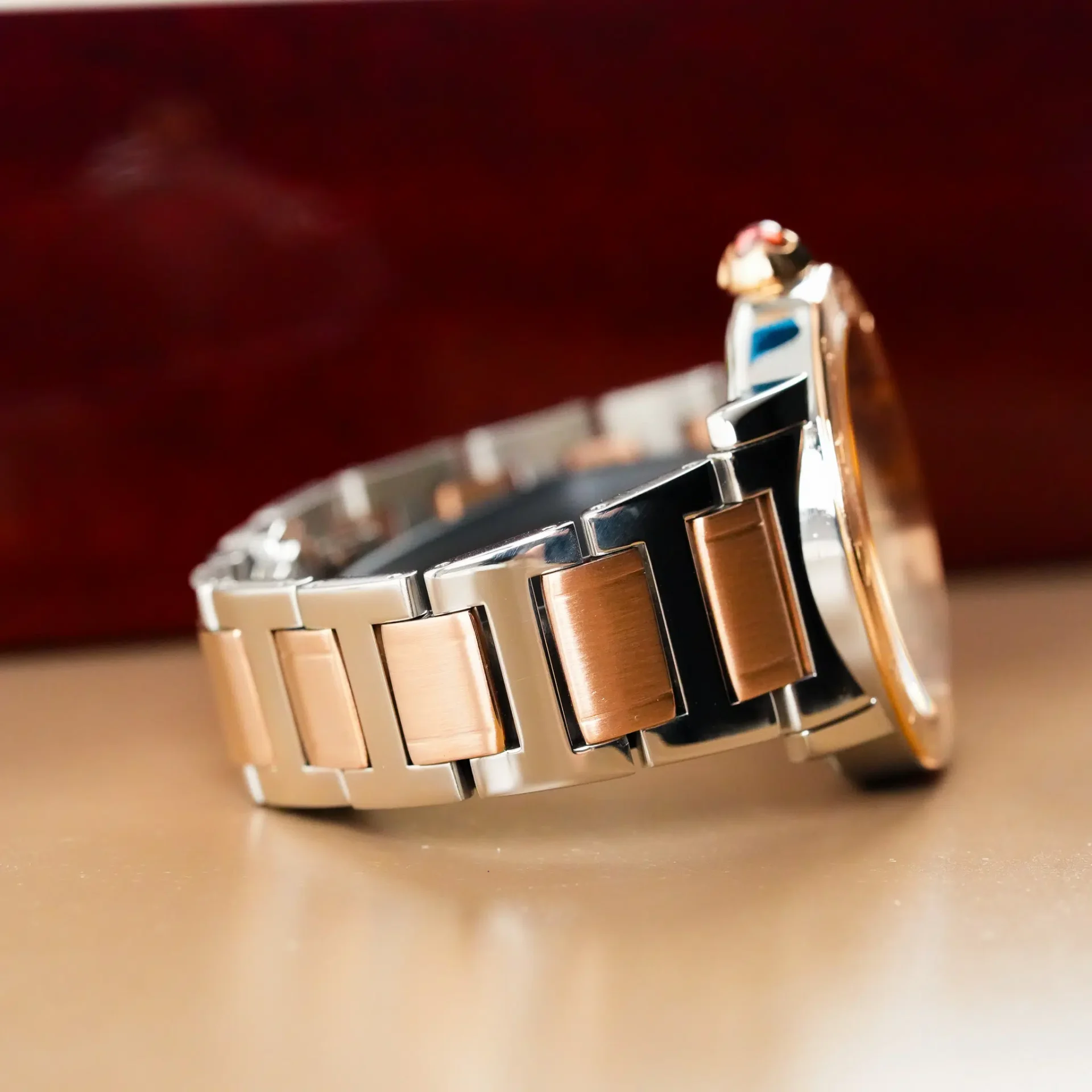 Bvlgari Bvlgari Two Tone 18K Gold Diamond Brown Dial BBL P 37 SG - Görsel 7