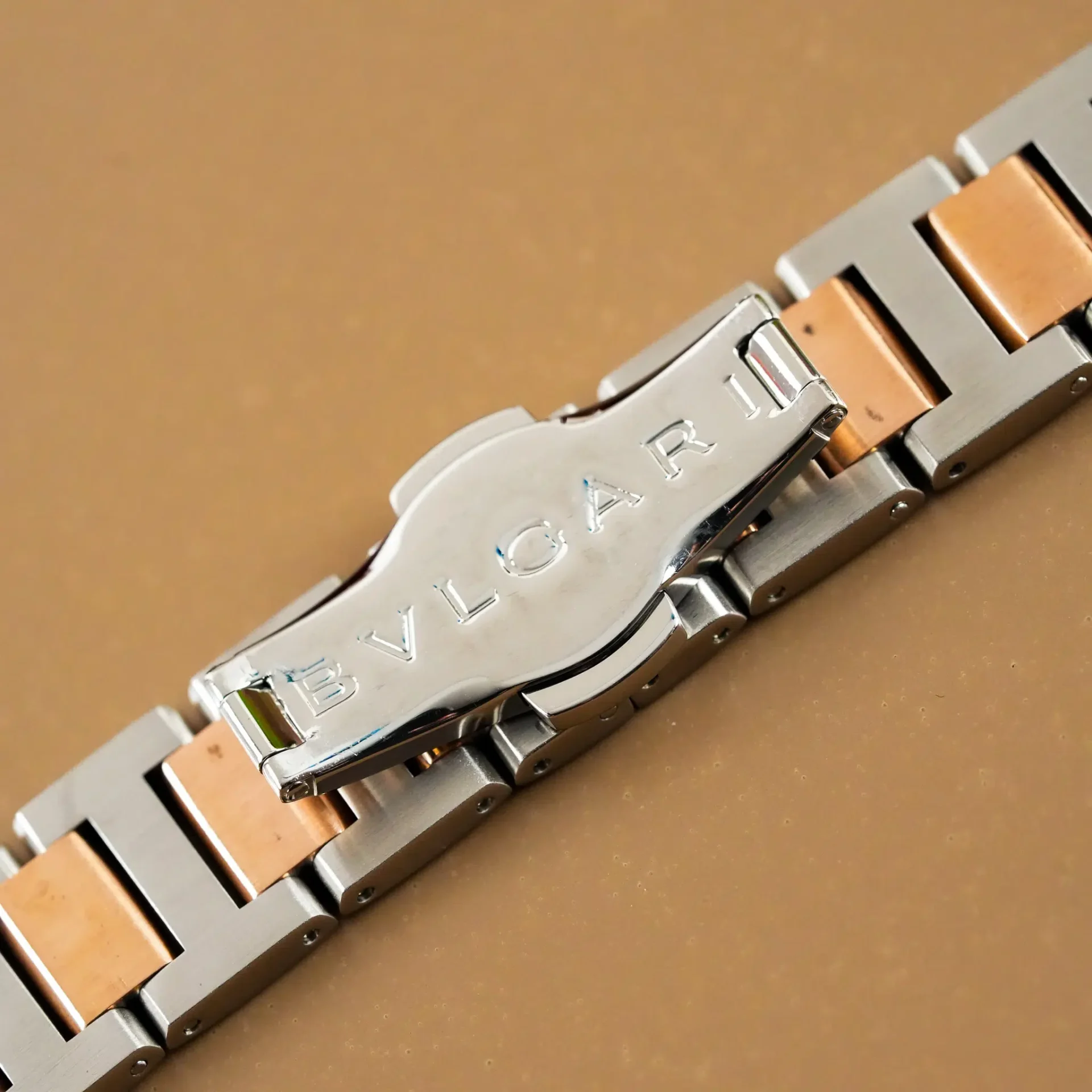 Bvlgari Bvlgari Two Tone 18K Gold Diamond Brown Dial BBL P 37 SG - Görsel 11