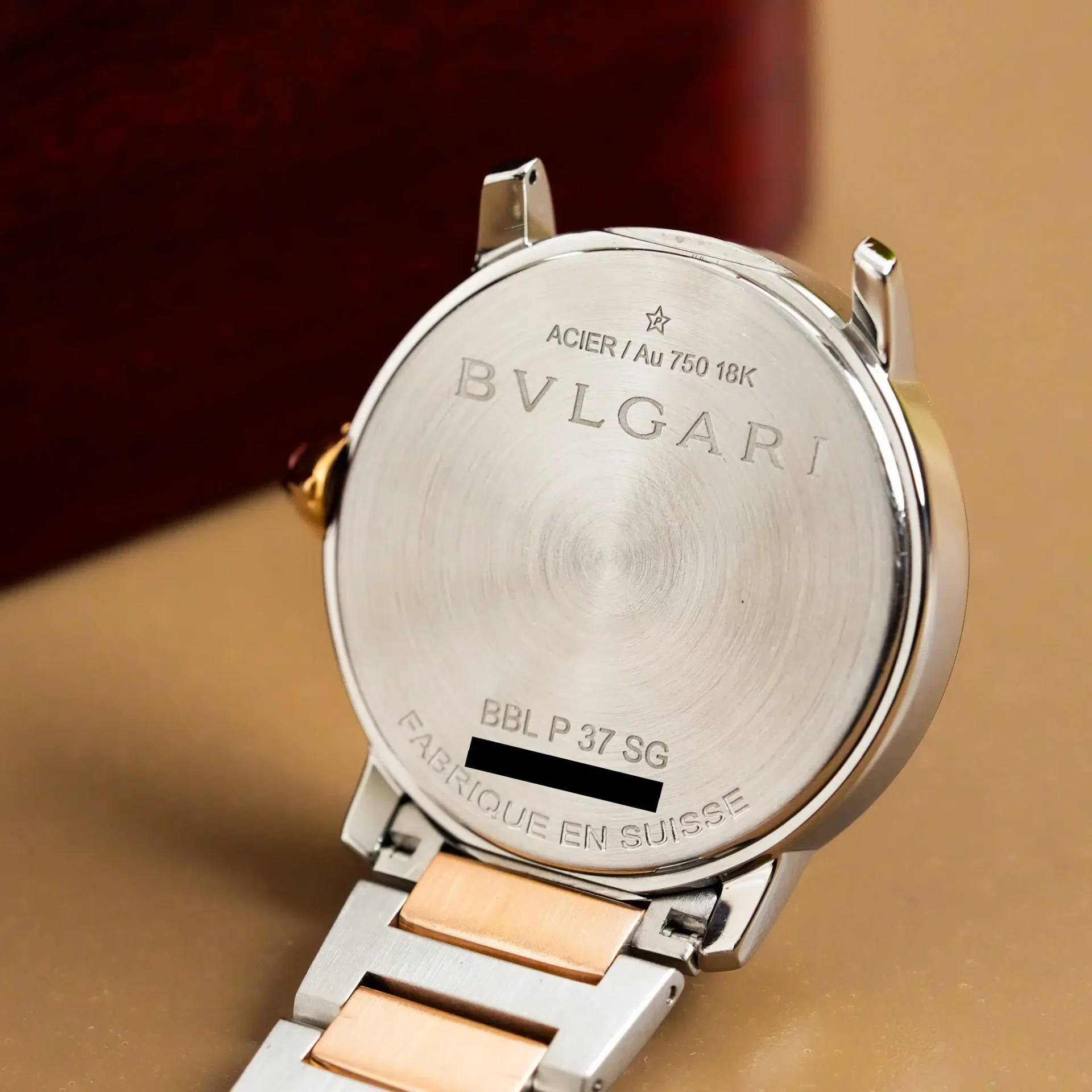 Bvlgari Bvlgari Two Tone 18K Gold Diamond Brown Dial BBL P 37 SG - Görsel 12
