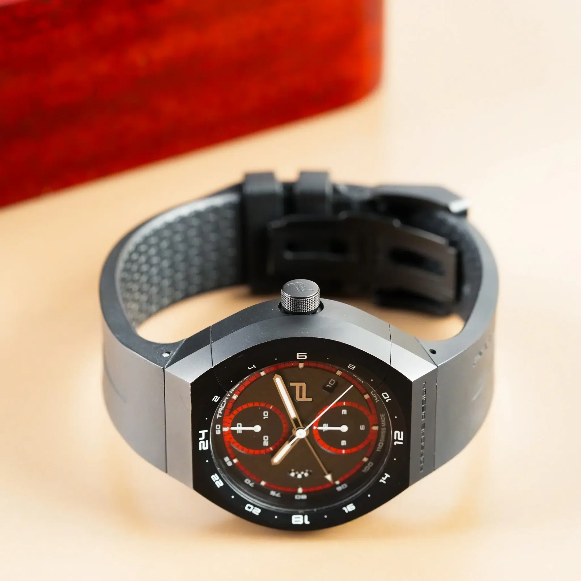 Porsche Design Monobloc Actuator Titanium 24H Chronotimer GMT 6031.6.01.008.05.2 - Görsel 5