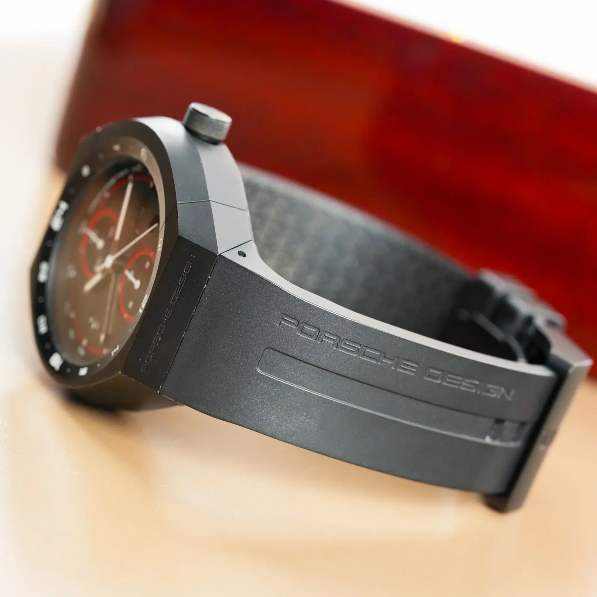 Porsche Design Monobloc Actuator Titanium 24H Chronotimer GMT 6031.6.01.008.05.2 - Görsel 6