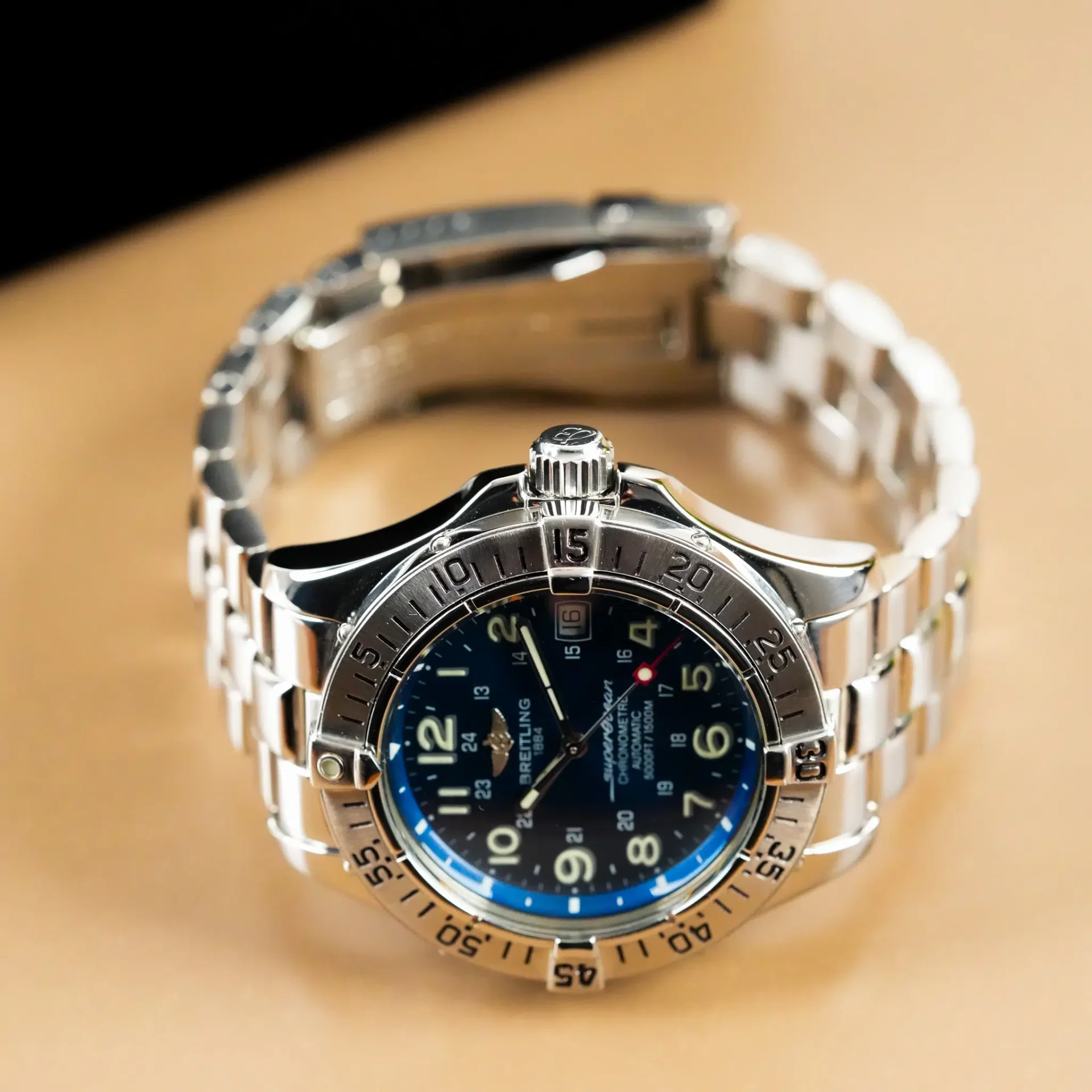 Breitling SuperOcean Diver Blue Dial A17360 - Görsel 5