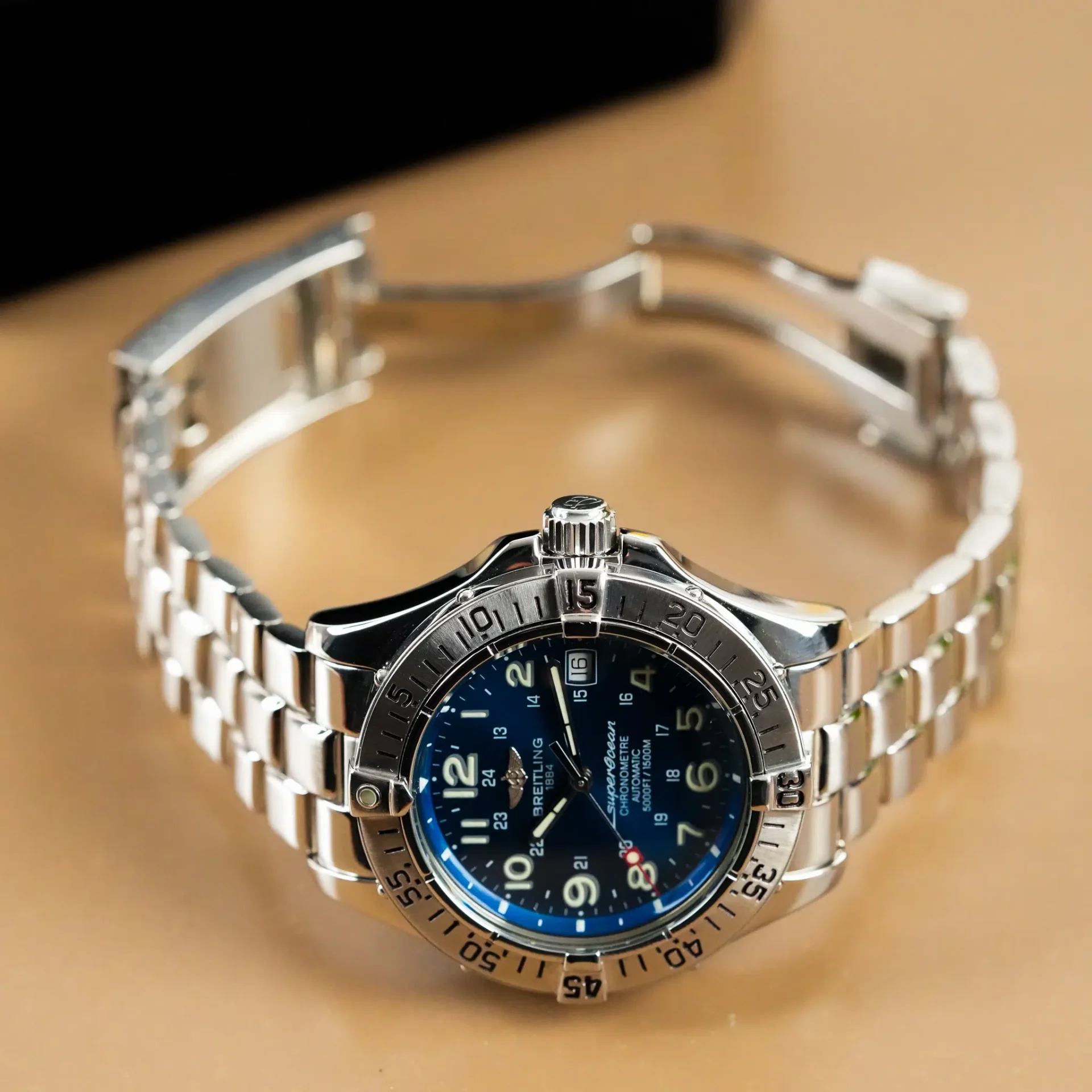 Breitling SuperOcean Diver Blue Dial A17360 - Görsel 10