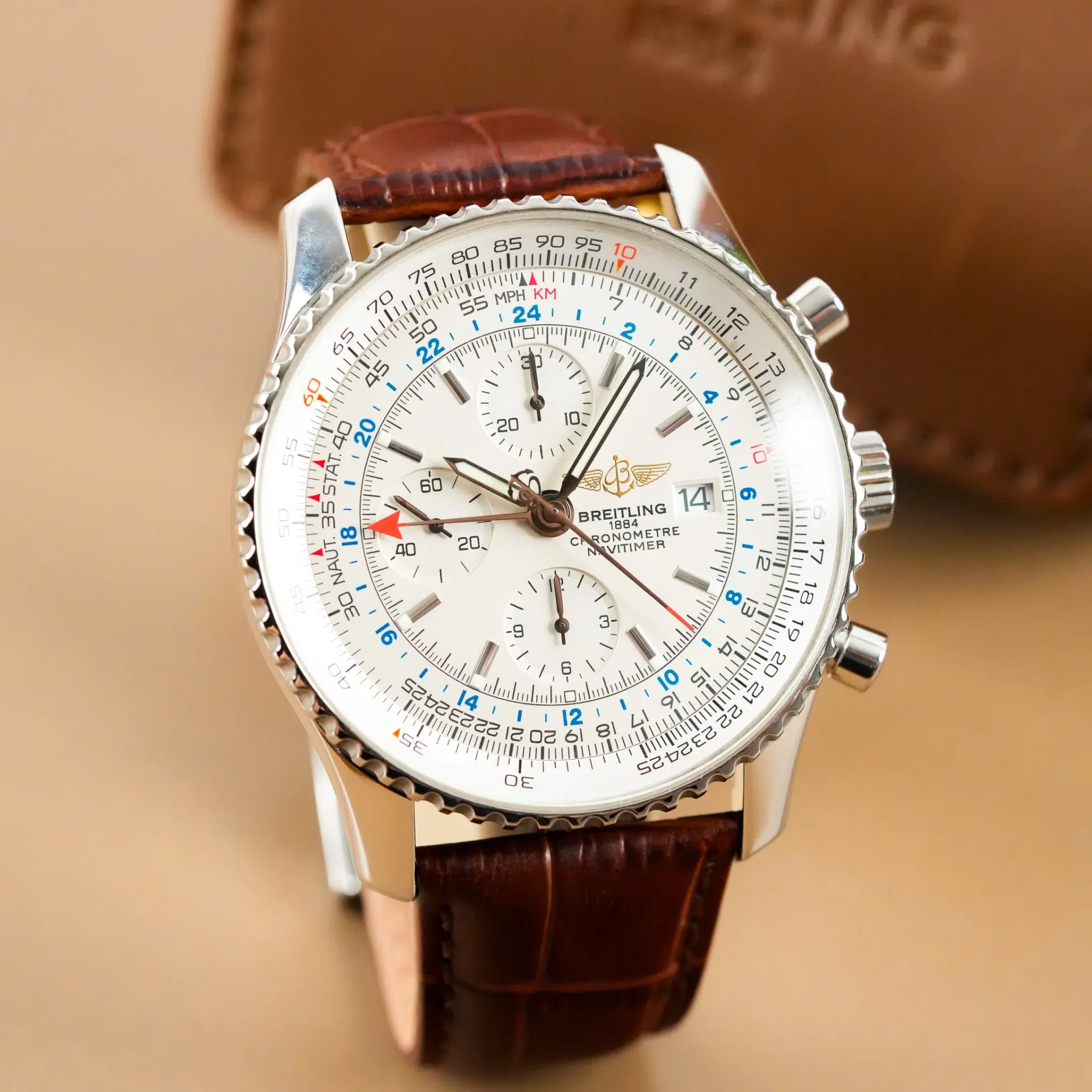 Breitling Navitimer Chronograph Date World GMT A24322