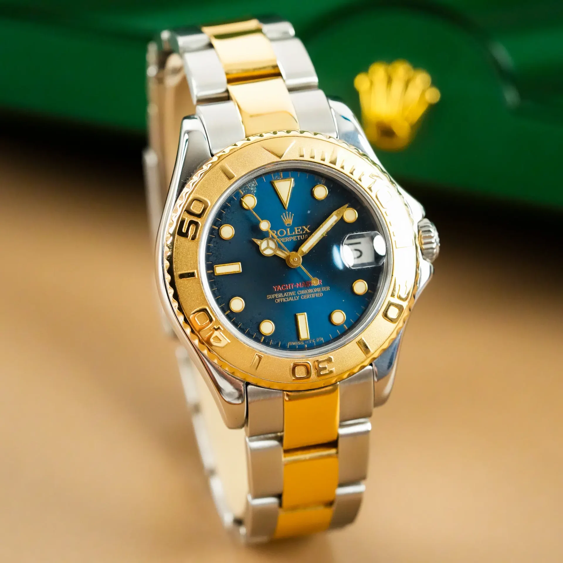 Rolex Yacht Master 18k Gold Bezel Two Tone 68623