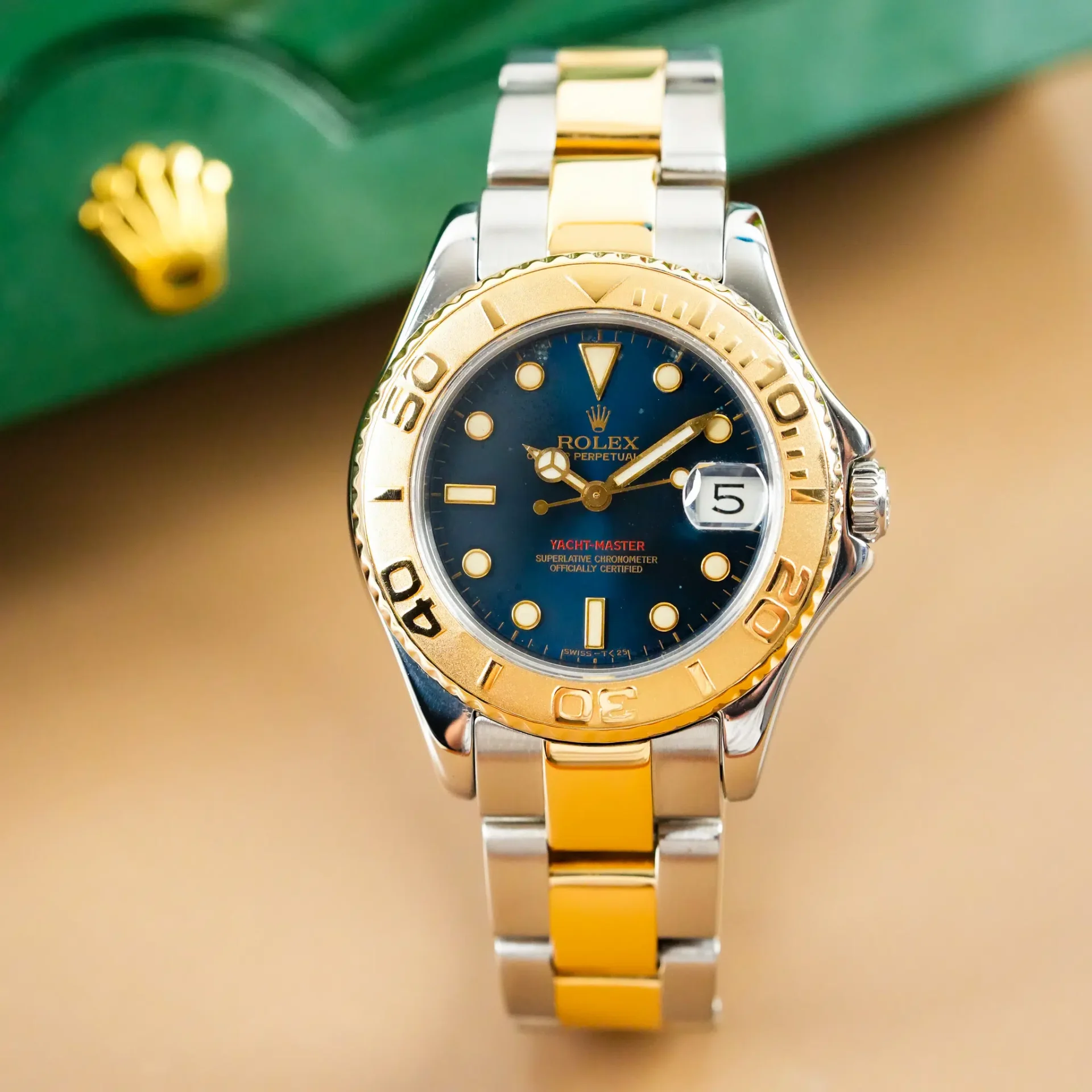 Rolex Yacht Master 18k Gold Bezel Two Tone 68623 - Görsel 3