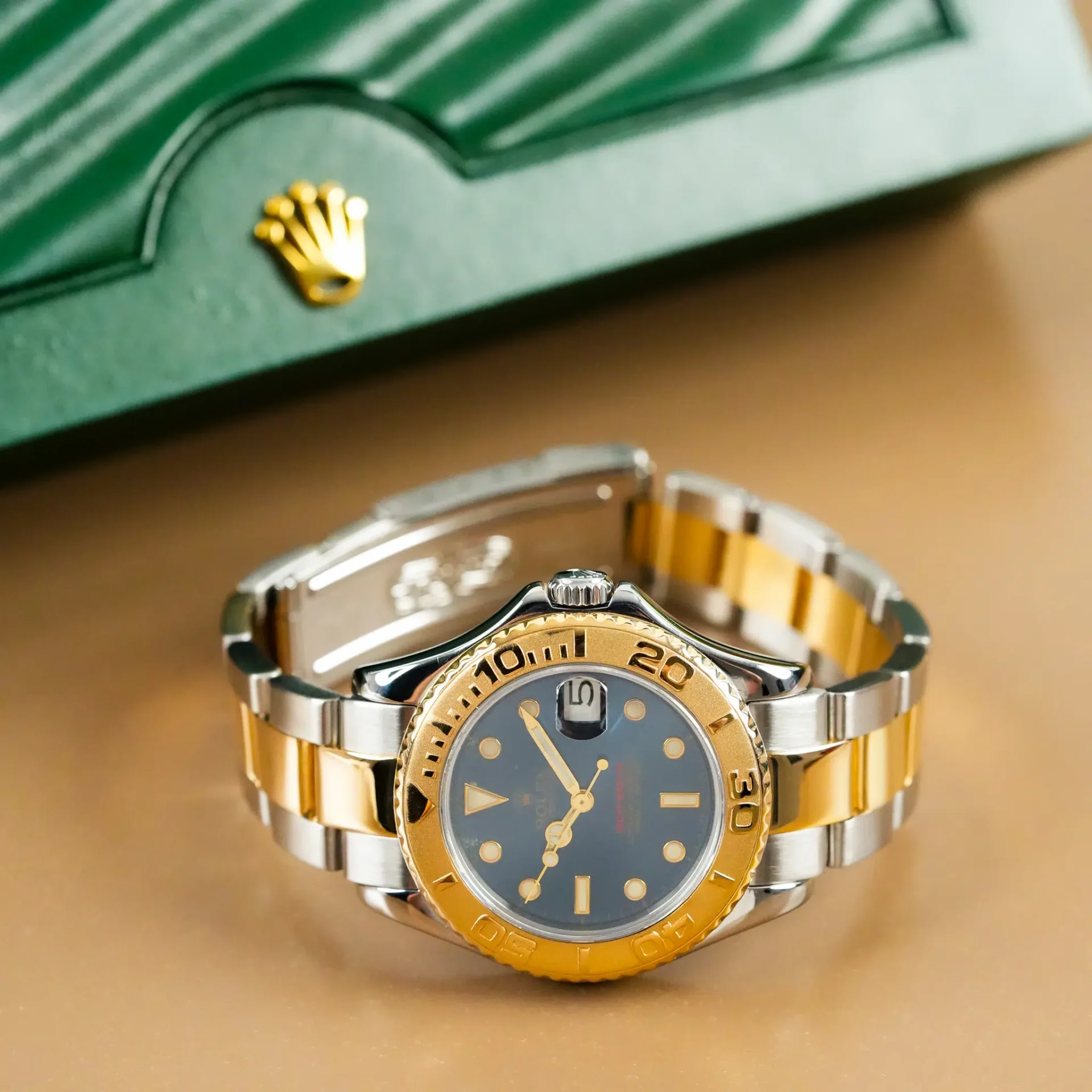 Rolex Yacht Master 18k Gold Bezel Two Tone 68623 - Görsel 5
