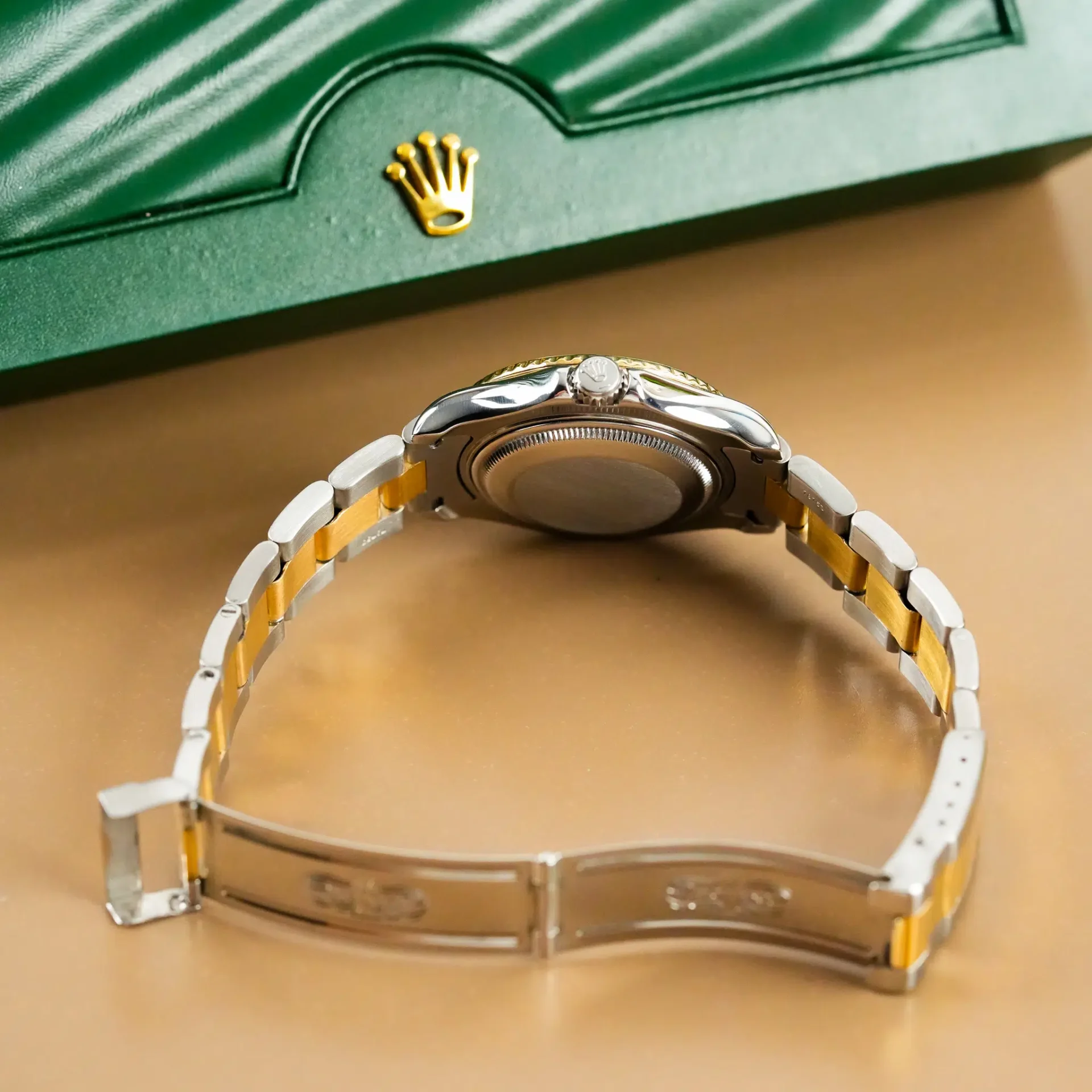 Rolex Yacht Master 18k Gold Bezel Two Tone 68623 - Görsel 9