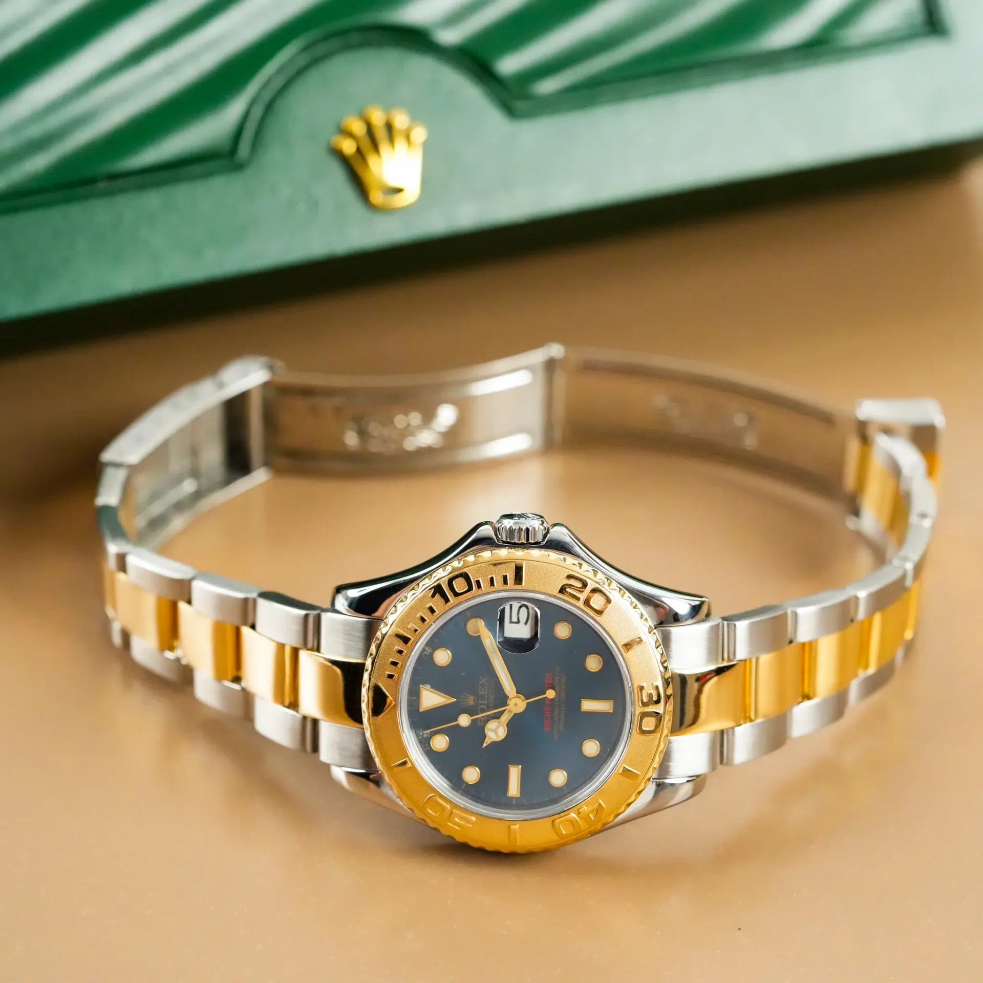 Rolex Yacht Master 18k Gold Bezel Two Tone 68623 - Görsel 10