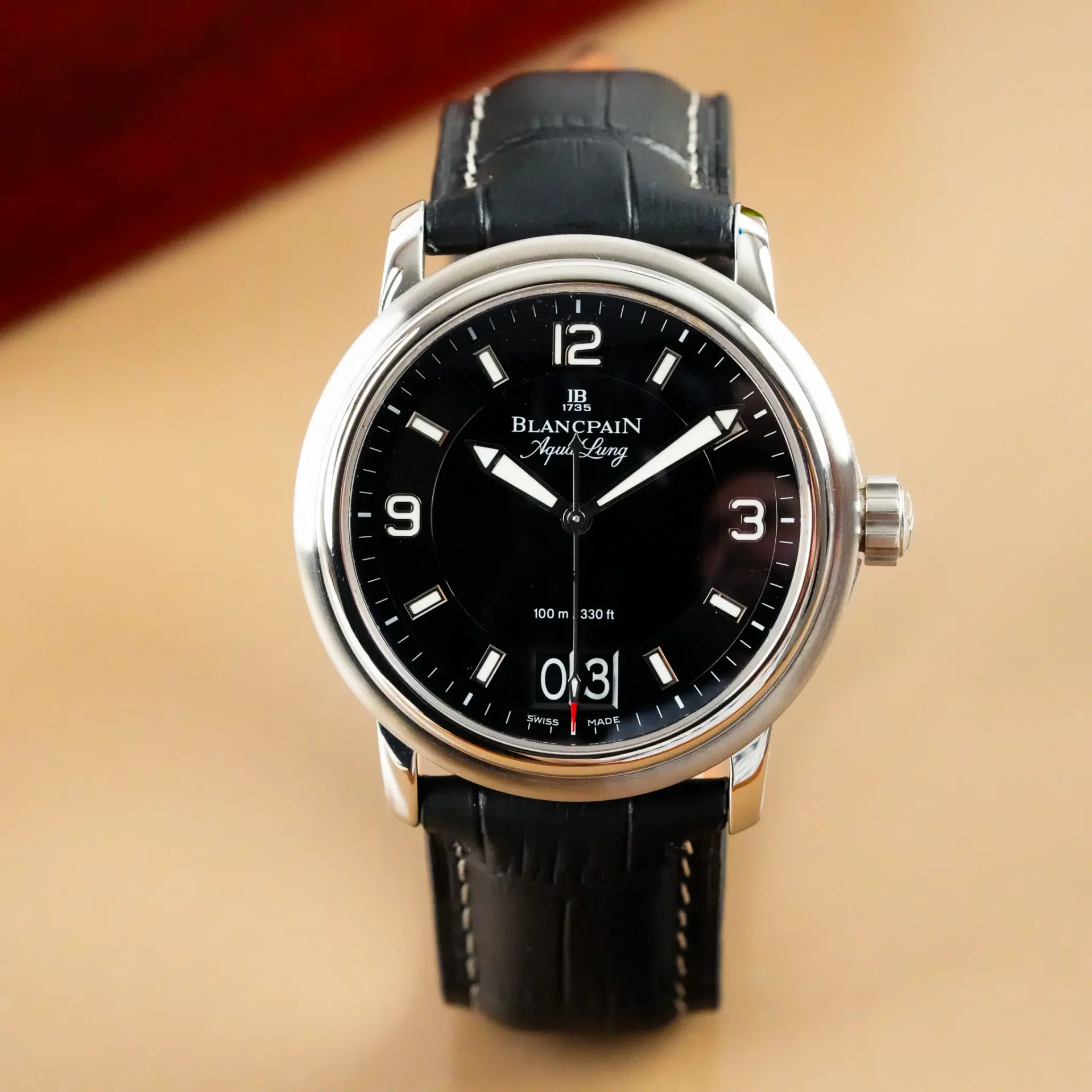 Blancpain Léman Aqua Lung Grande Date Limited Edition 2850B-1130A-64B - Görsel 3