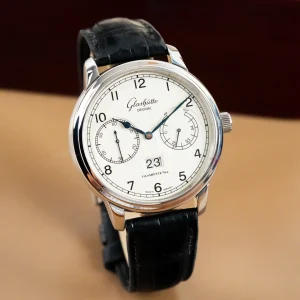 Glashütte Original  Senator Observer Panorama Date White Dial  100-14-05-02-05