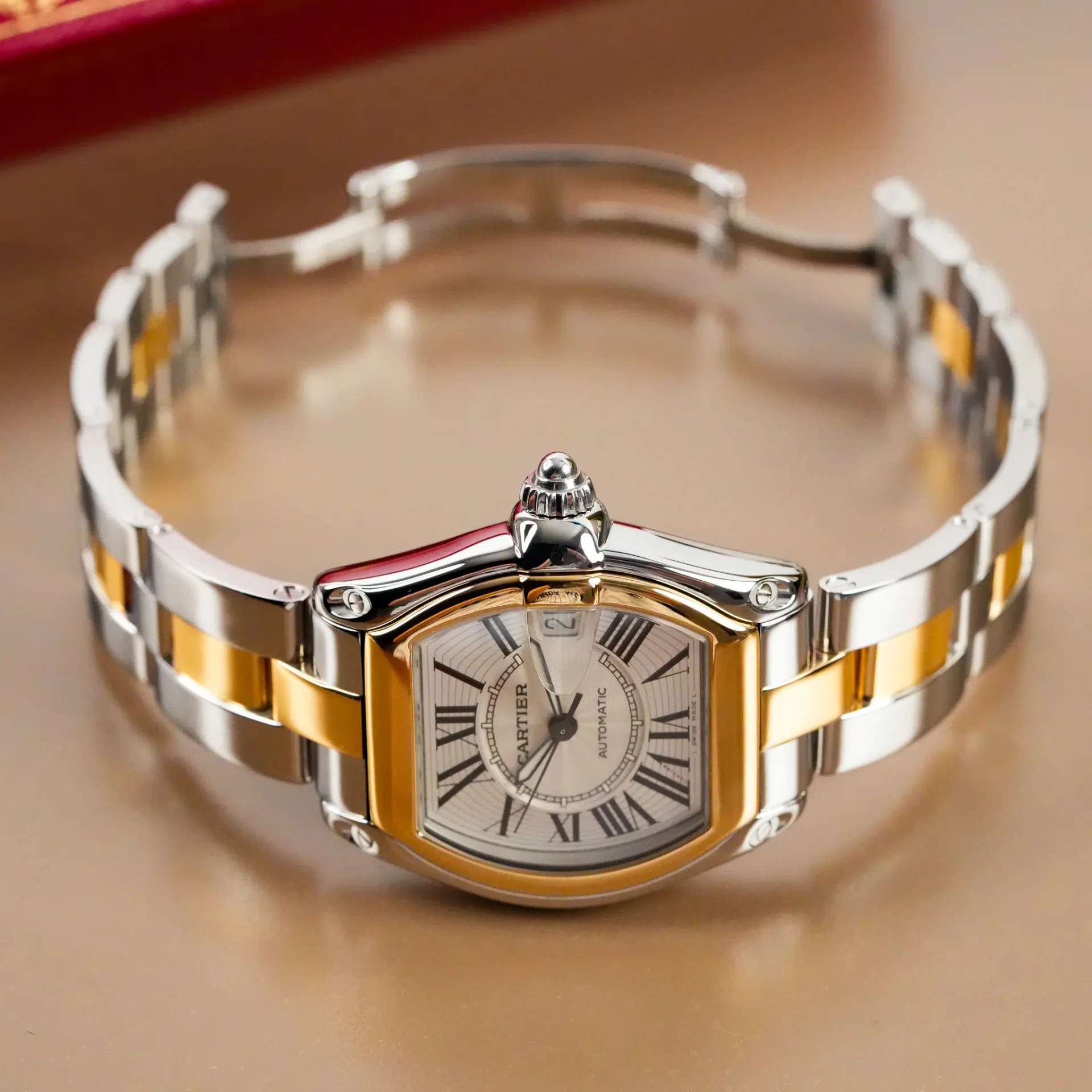 Cartier Roadster 18k Yellow Gold Two Tone 2510 - Görsel 11