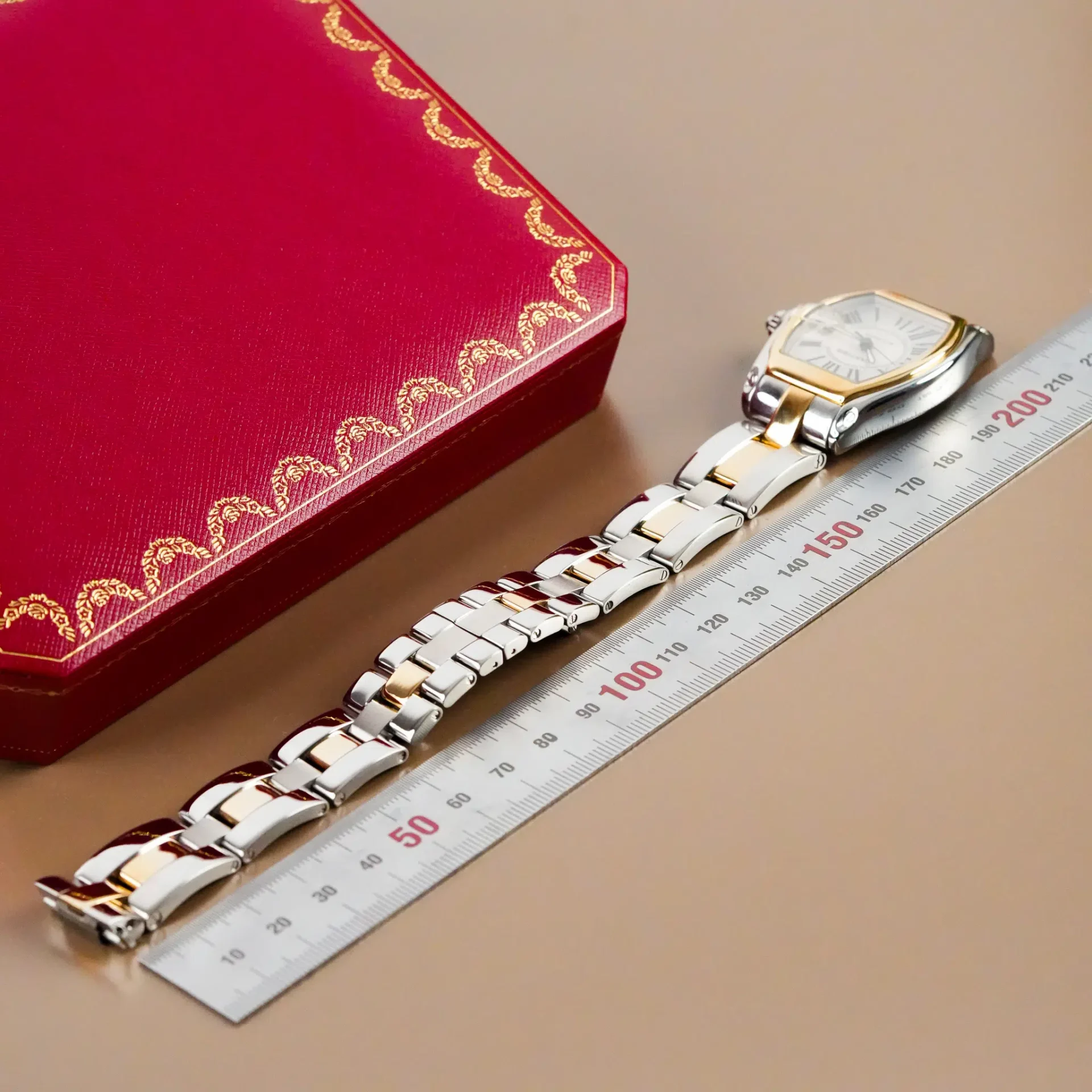 Cartier Roadster 18k Yellow Gold Two Tone 2510 - Görsel 12
